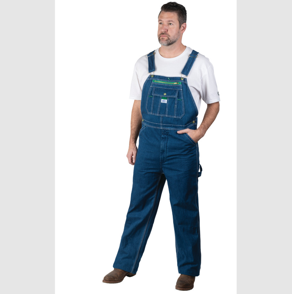 NEW Liberty Stonewashed Denim Bib Overalls Men’s Blue Workwear Dungarees