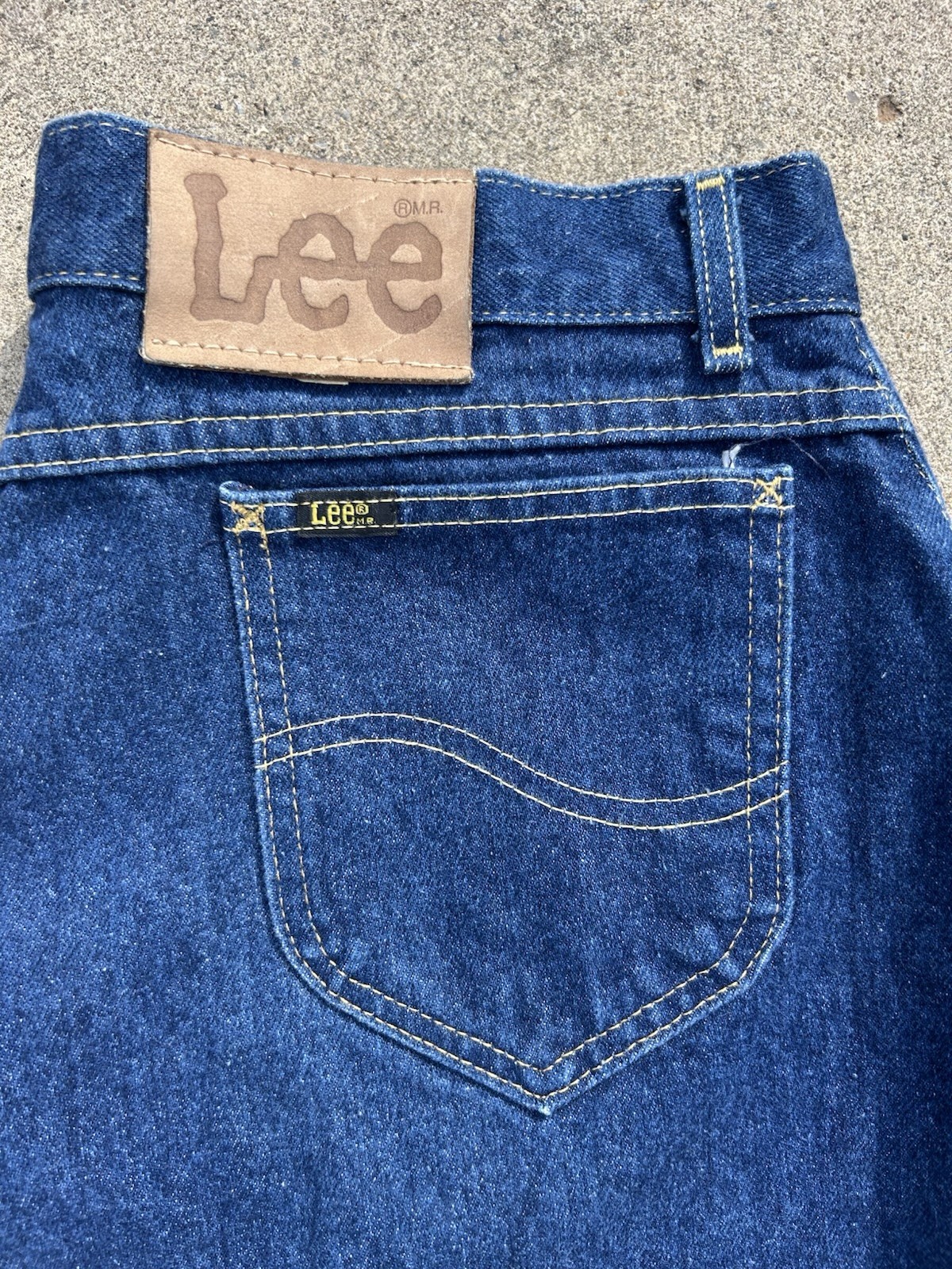 80s Made in USA Lee Riders Straight Leg Relaxed Fit Blue Denim Jeans 36×32‼️‼️‼️