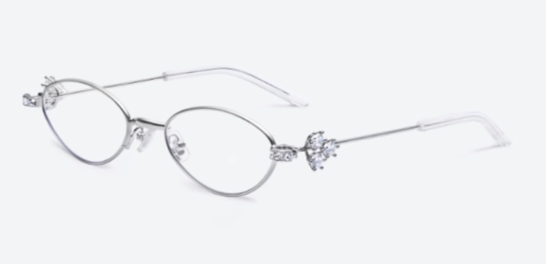 Gentle Monster Carat 02 Sunglasses Silver/Clear With Case New