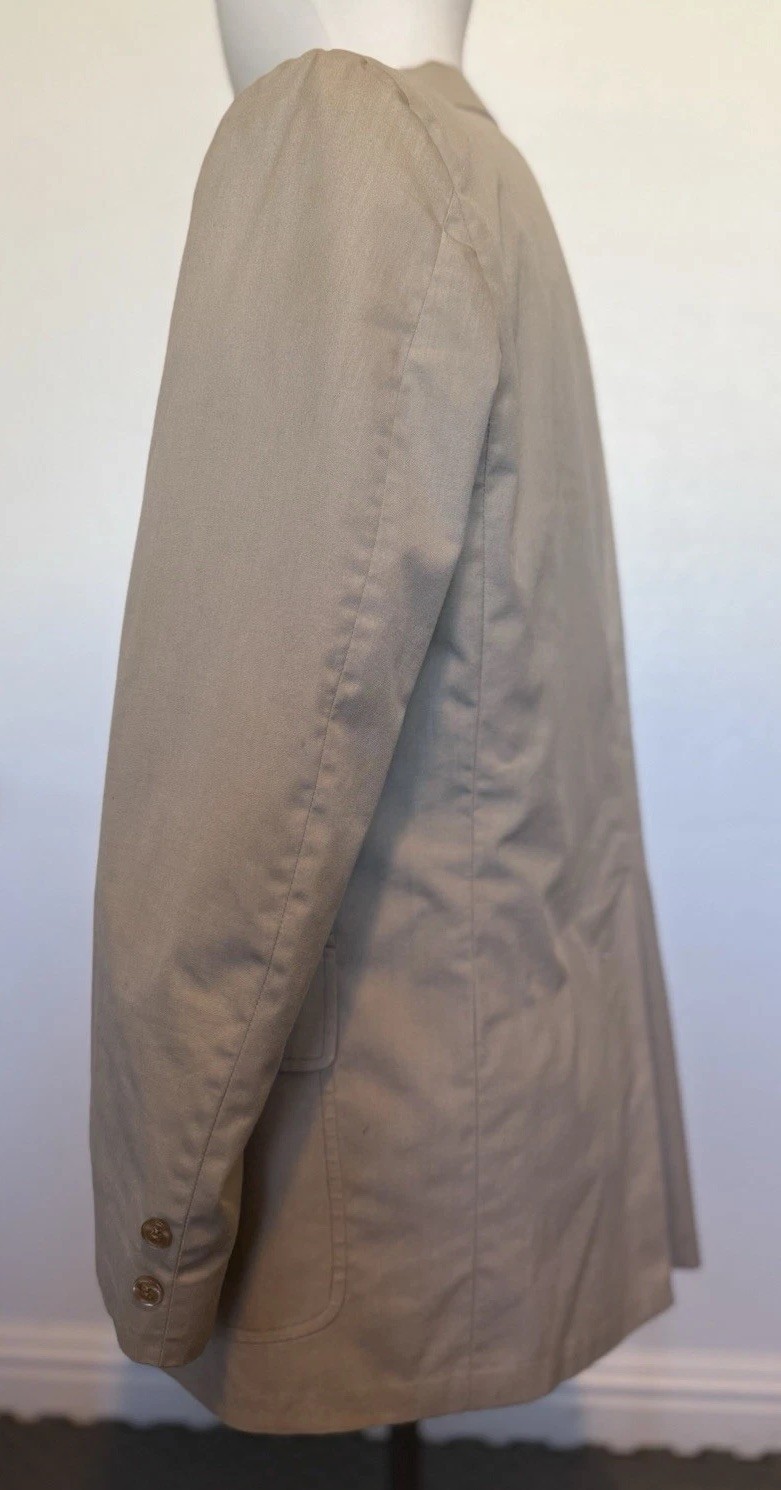 Worn Brooks Brothers Beige Summer Sports Jacket/Blazer Size 40R