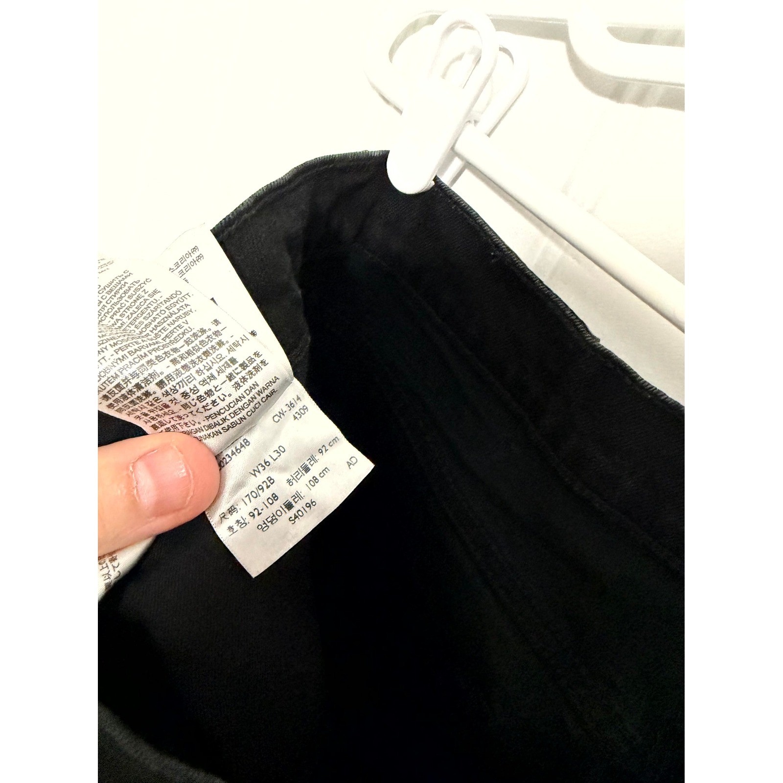 Levi’s 511 Slim Fit Jeans Mens 36×30 Black Denim Pants 04511-4406