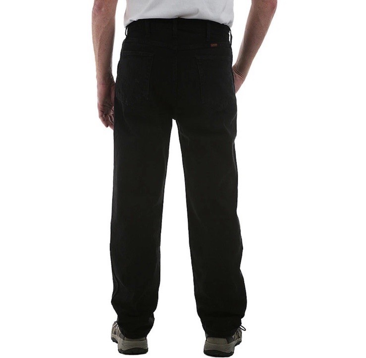 Rustler by Wrangler Black Men’s Regular Fit Straight-Leg Jeans 29X32 New