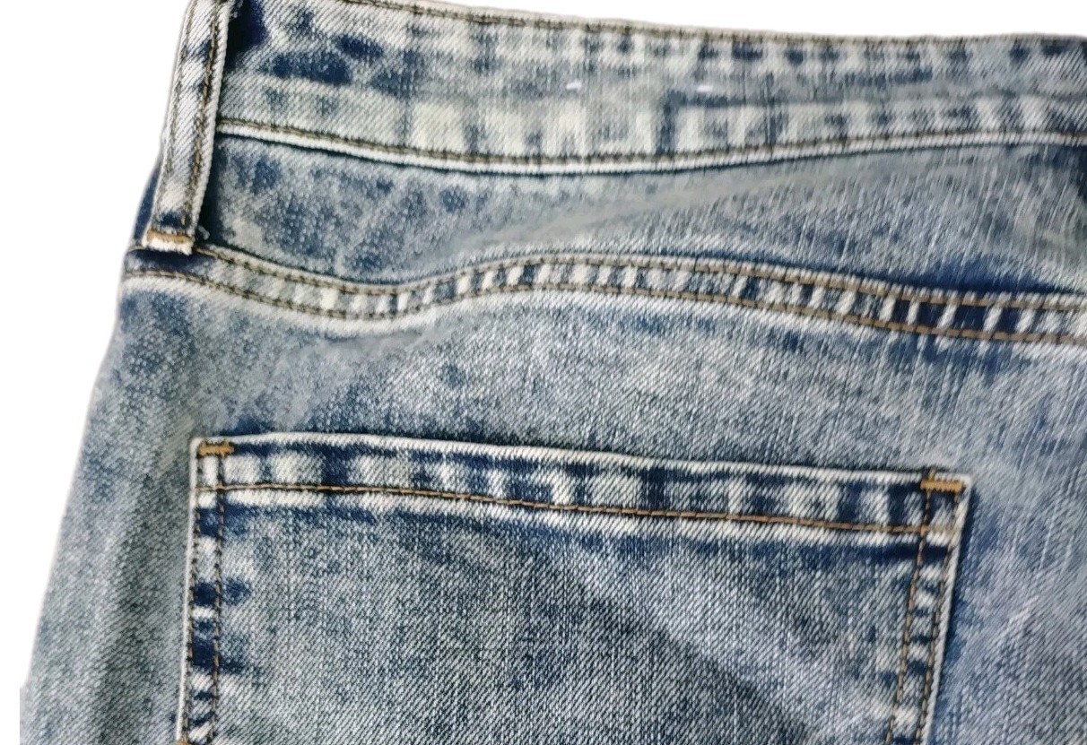 Guess Los Angeles Rise Modern Skinny Stretch Acid Washed Men’s Jeans 36×32