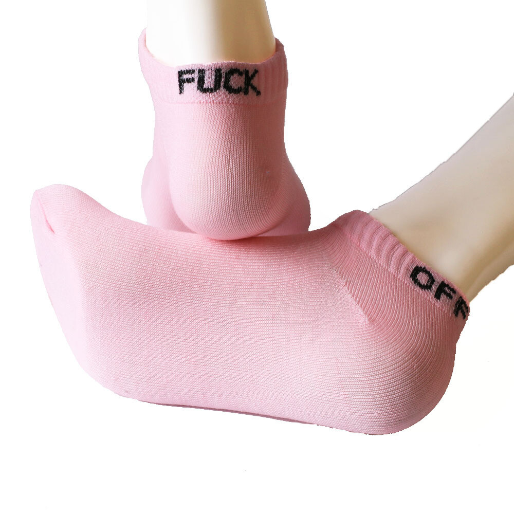 Women’s Boat Short Socks Novelty Youth Socks Men’s Fashion Letter Cotton Socks