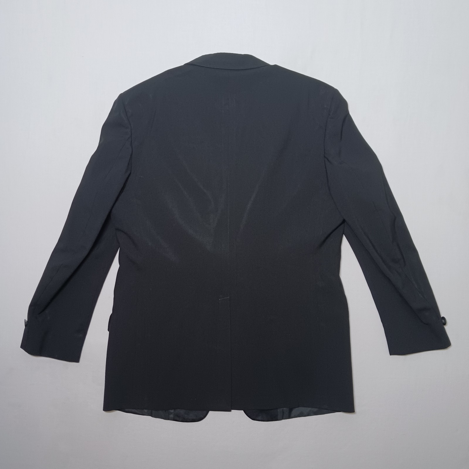 Vintage Randall’s Formal Wear Mens Black Wool Tuxedo Jacket 46L