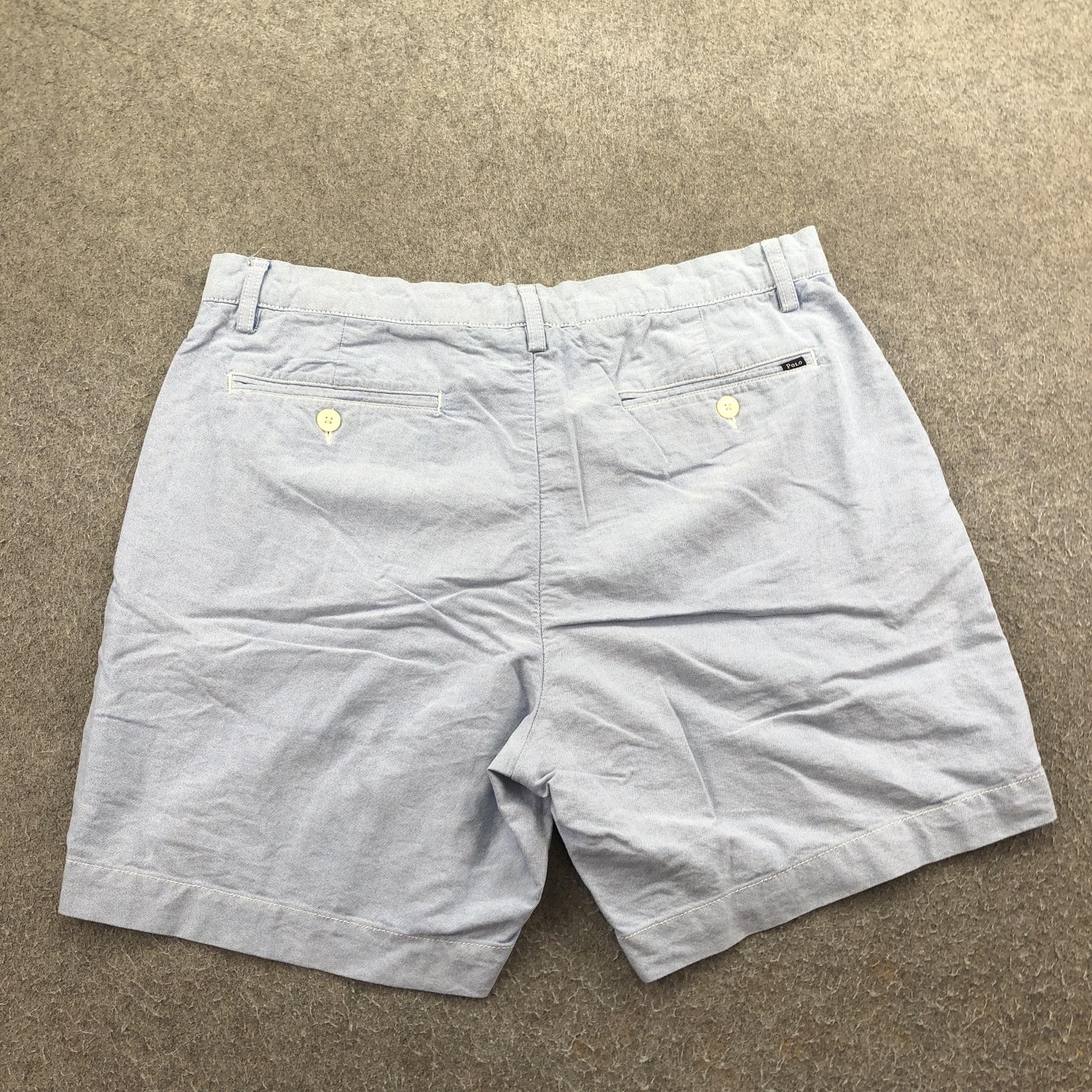Polo Ralph Lauren Shorts Mens 33 Blue Chino Classic Fit 6 Inseam Casual