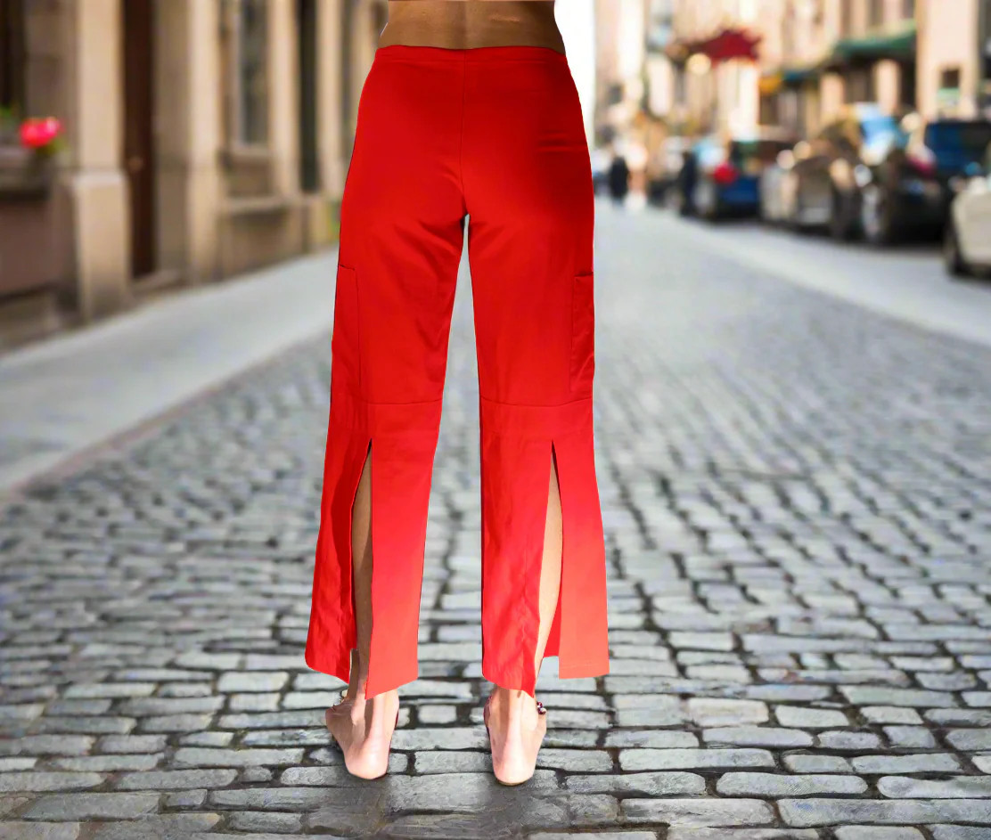 NWT Eco-friendly Tencel climbing hiking be present Freedom cargo yoga pant RED