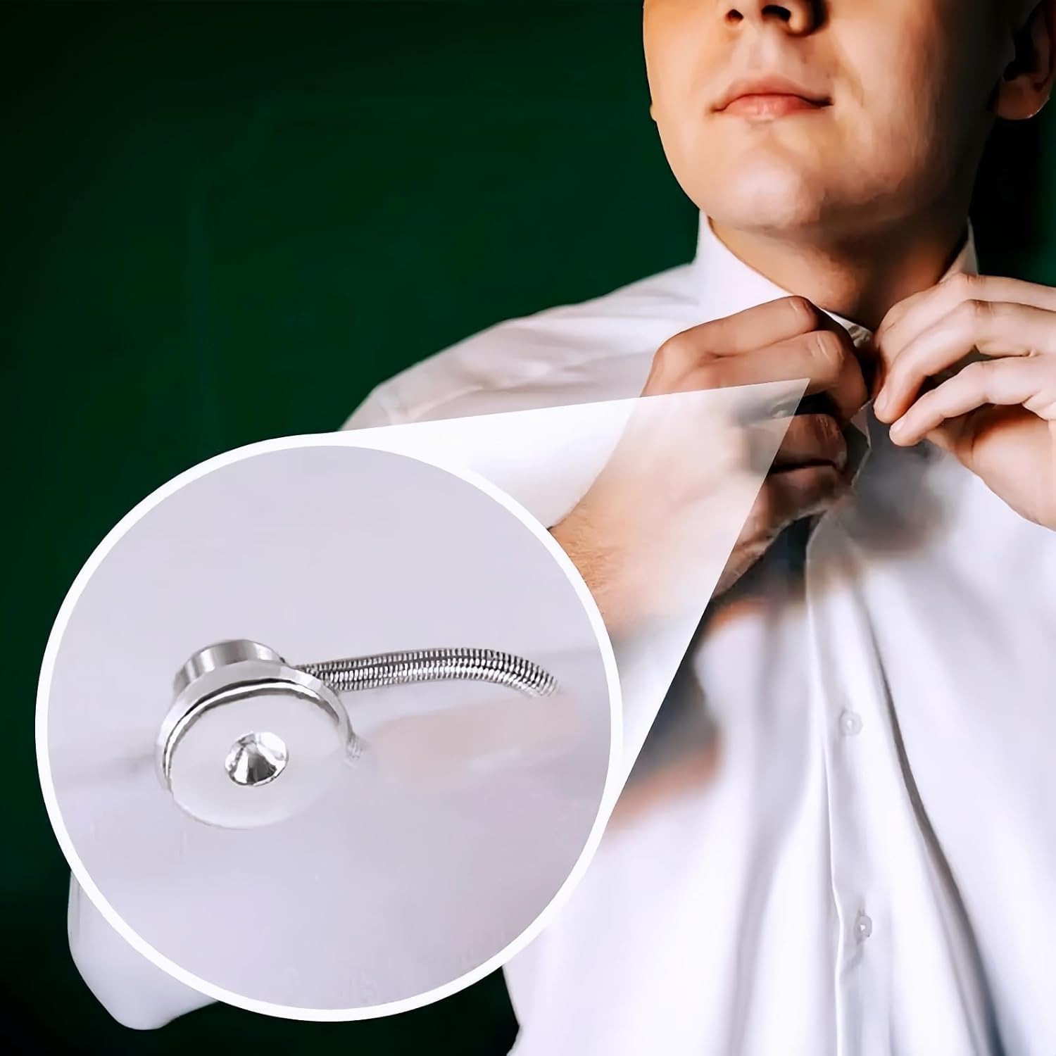 20x Metal Collar Neck Waist Extender Expander Buttons for Men Dress Shirt Pants