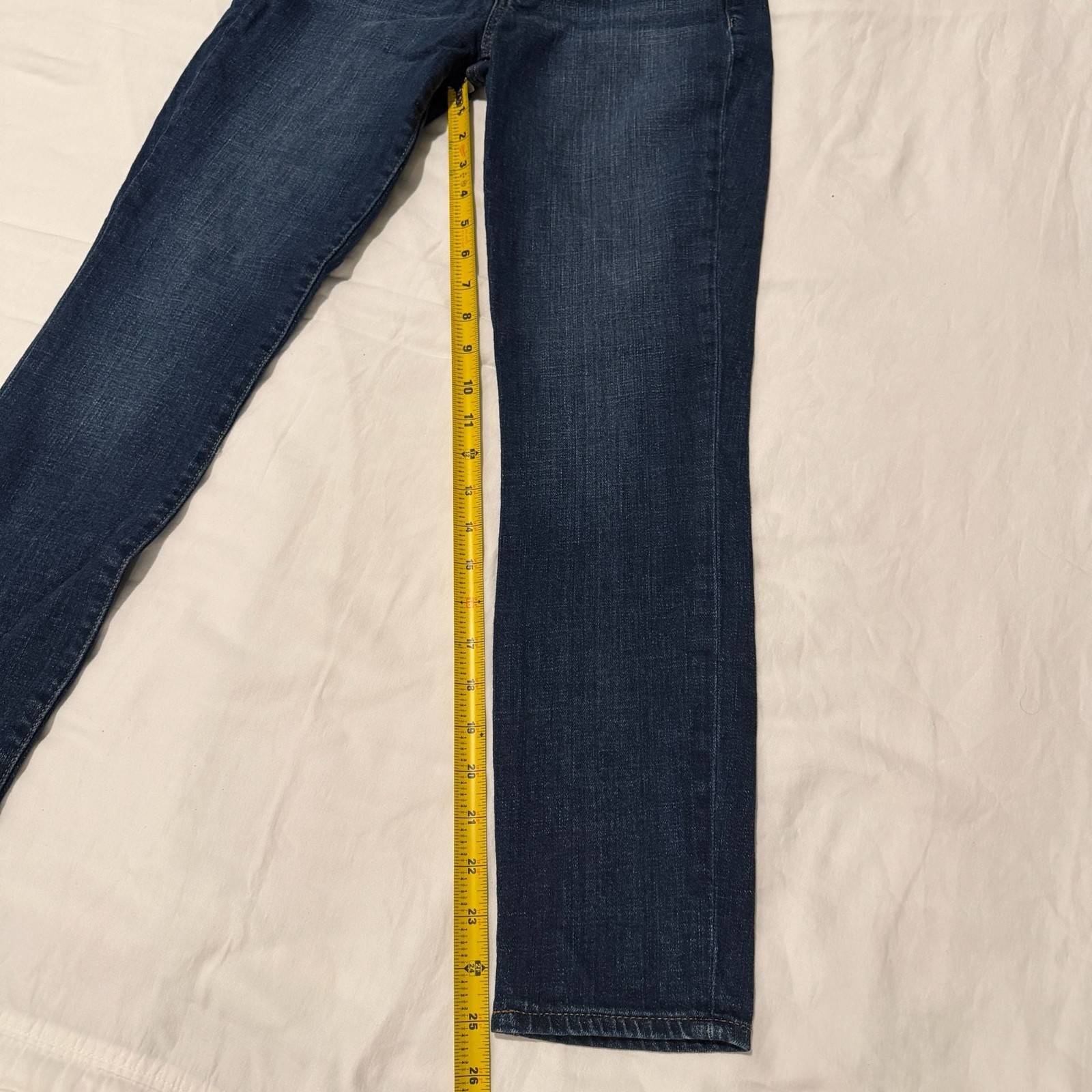 Gap 1969 Mid-Rise True Skinny Ankle Jeans in Dark Wash Size 25 R