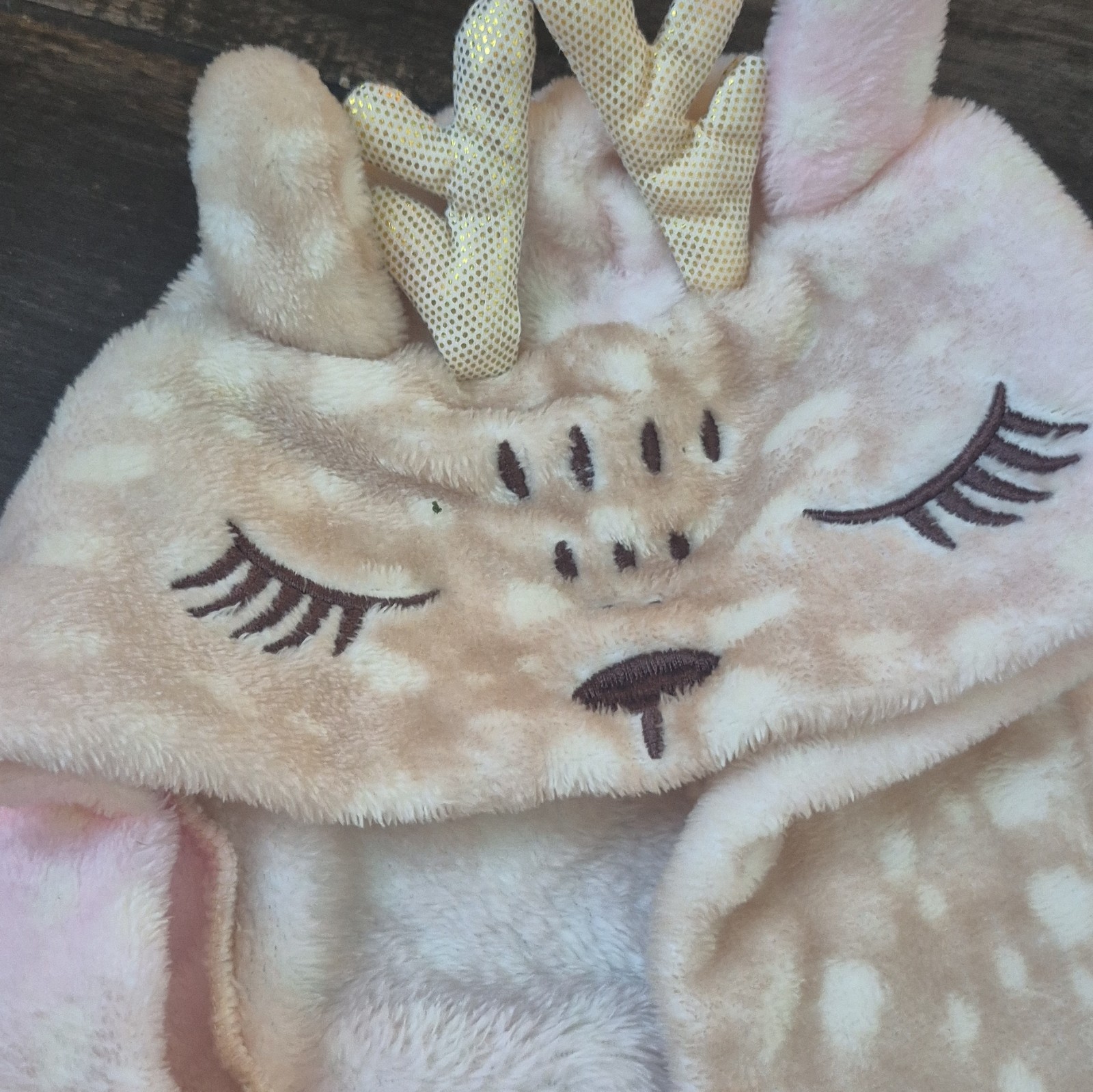 Cuddl Duds Girls XS (4/5) Pink Unicorn Hooded Fleece Robe Long Sleeve