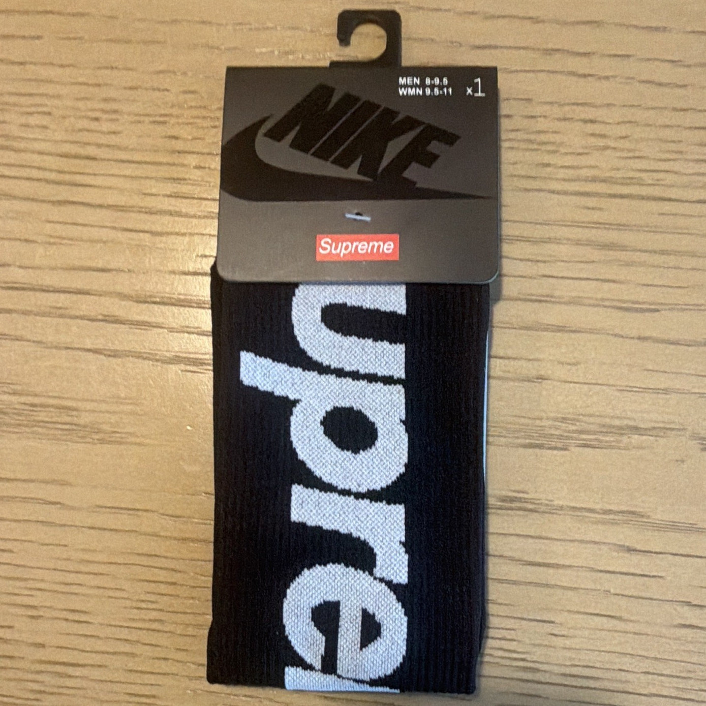 Nike Black/White Logo Sneaker Socks Men Size 7-9 1 Pair New With Tags