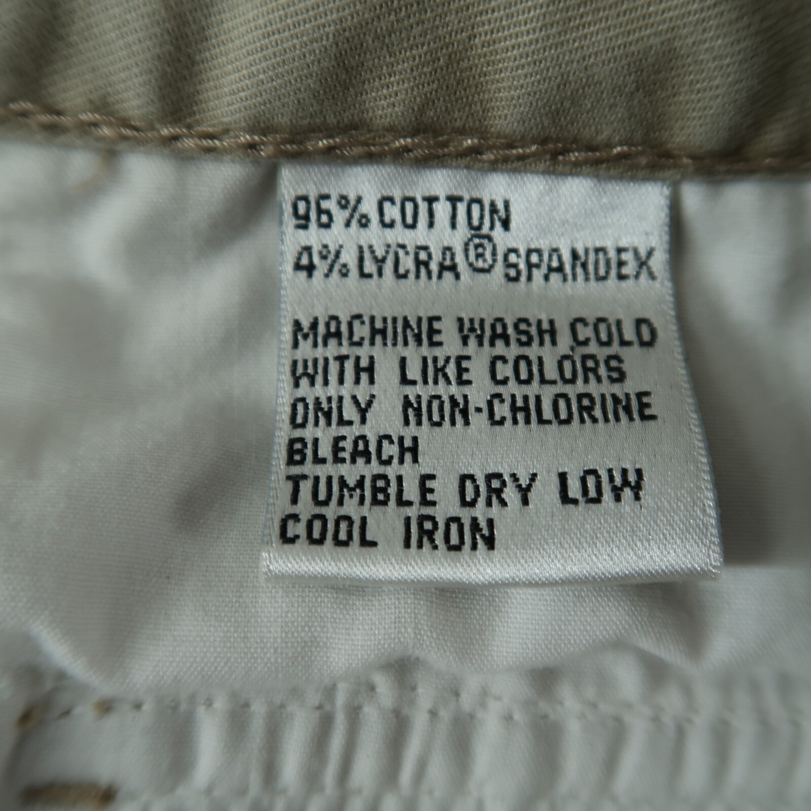 Talbots Chino Shorts Women’s 6-27×5.5 Non-Stretch Mid-Rise Flat-Front Beige