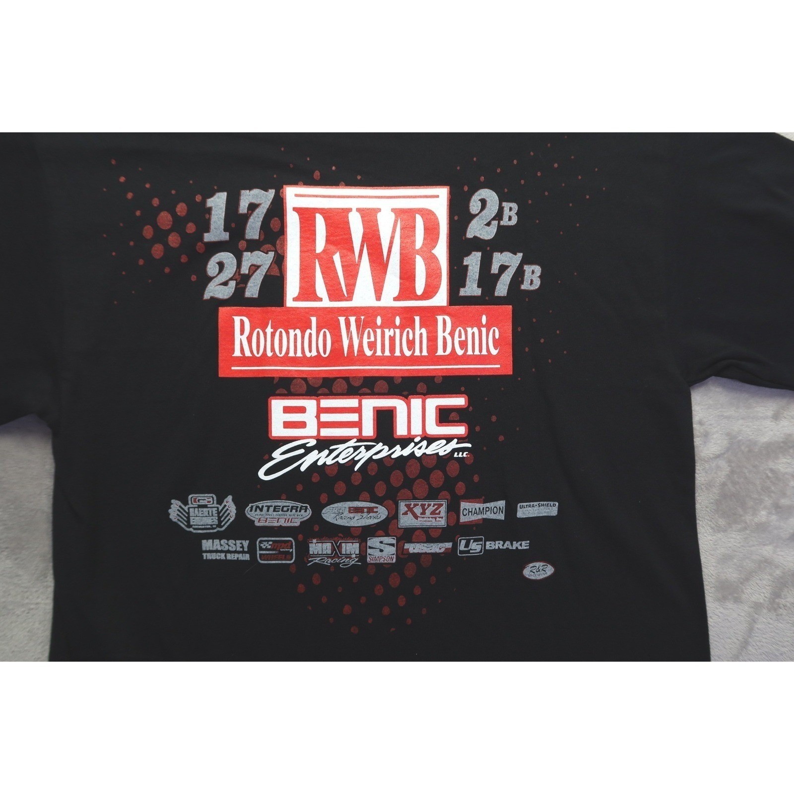 RWB RW Motorsports Racing Rotondo Weirich Benic T Shirt M USAC Extreme Outlaw