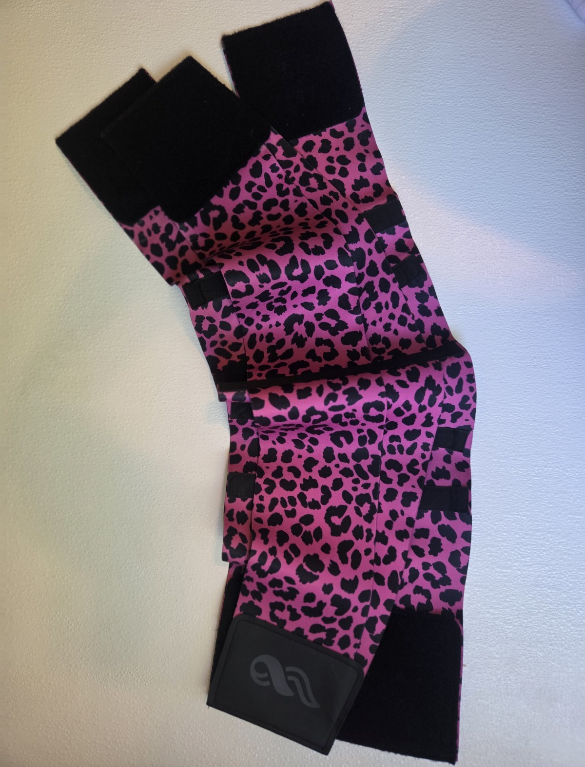 FEELINGIRL Pink/Black Leopard Waist Trainer Shapewear Firm Compression Size M