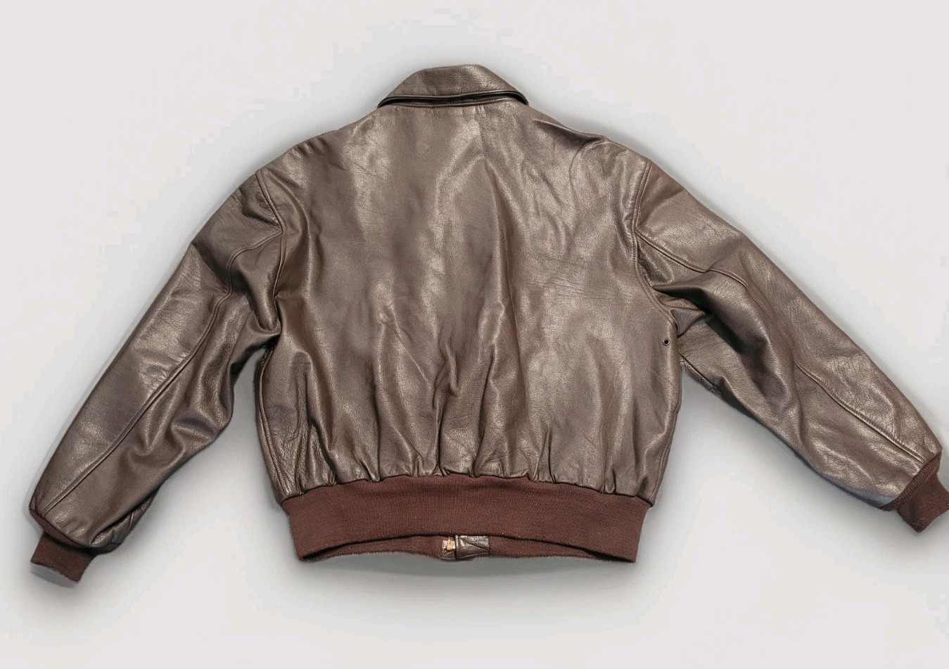 VINTAGE Avirex LTD A-2 Bomber Flight Jacket. Size 46 S Brown Leather USA Made