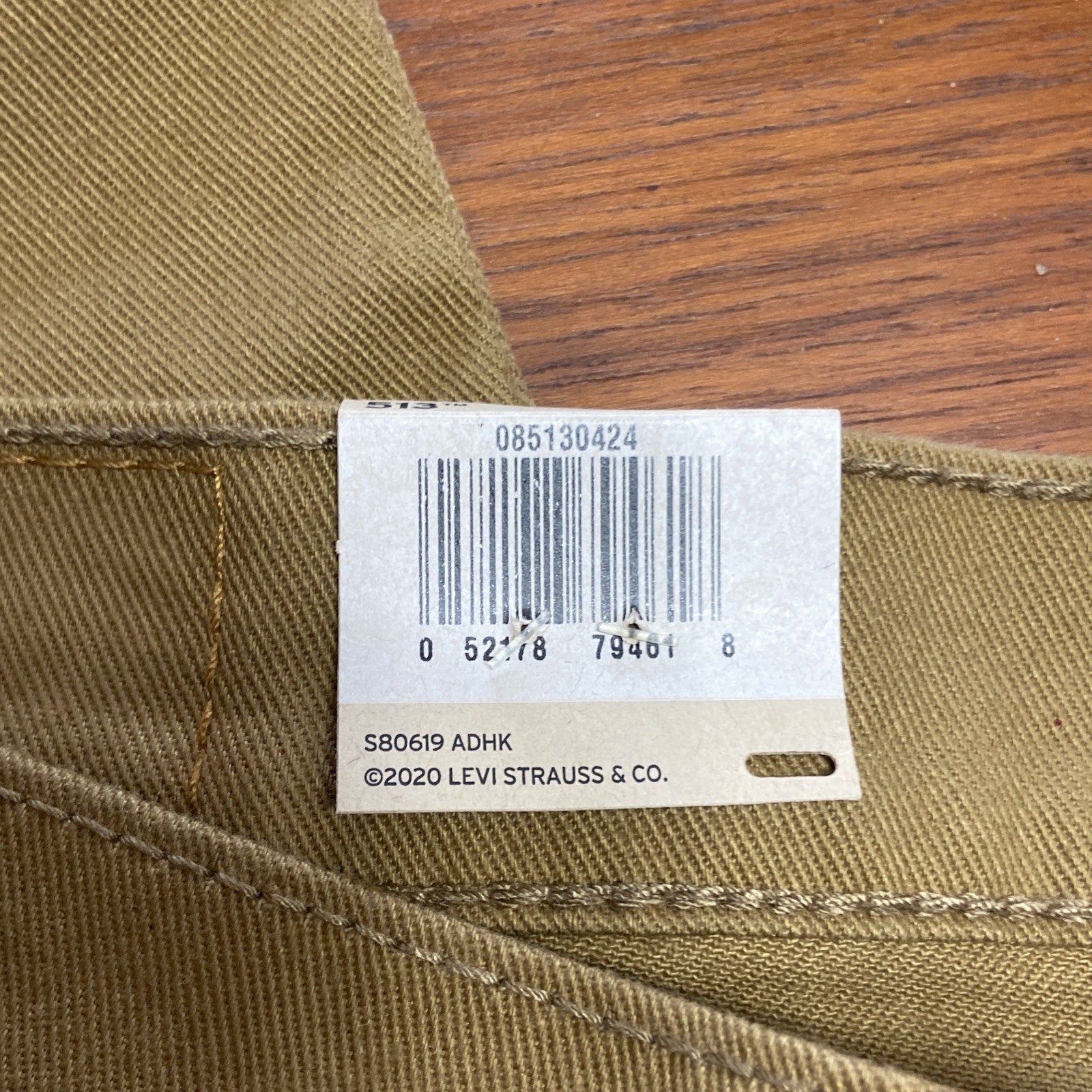 Levi’s 513 Caraway Brown Jeans 36 x 32 Slim Straight Fit Style #08513-0424 $80