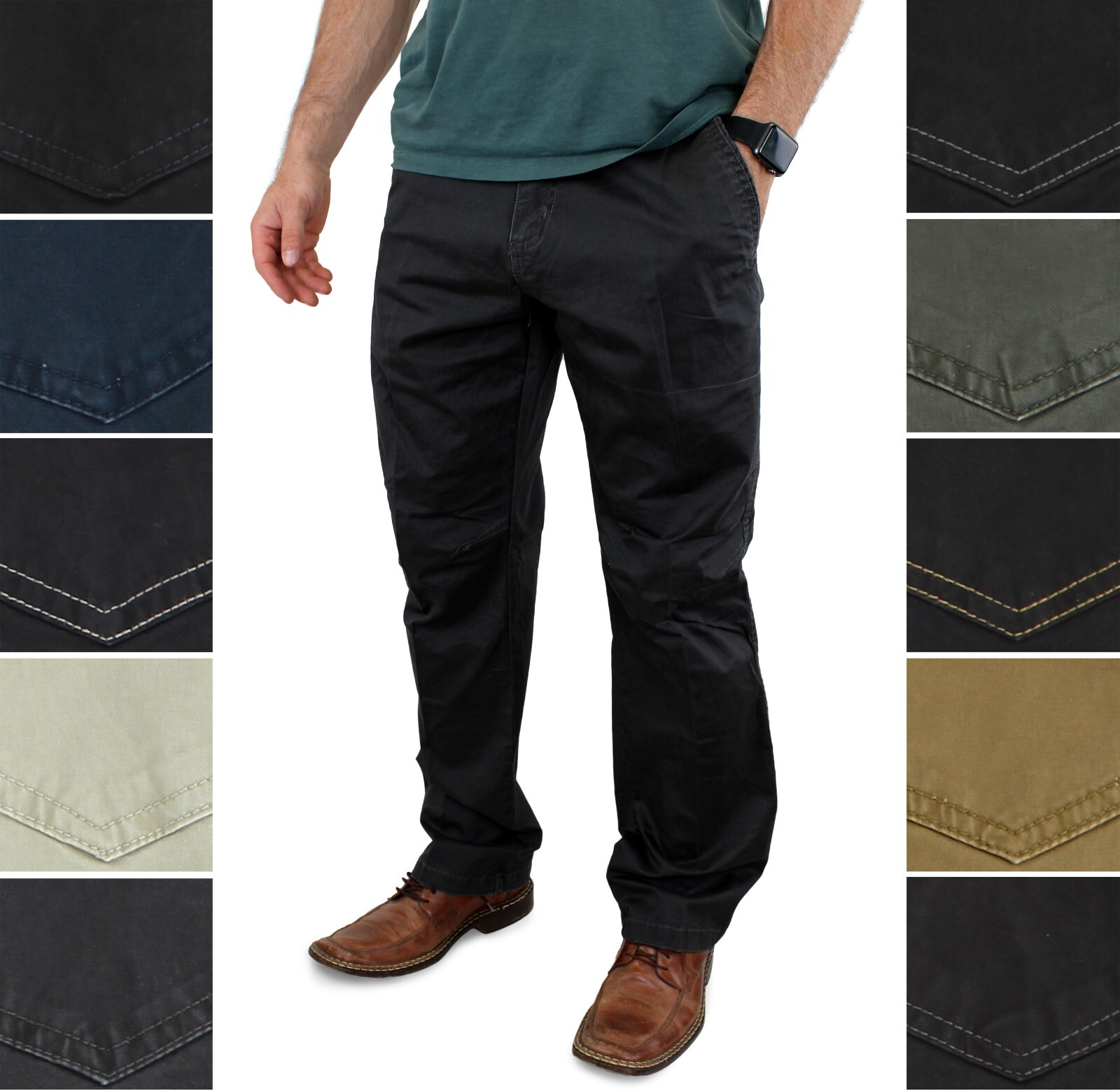 Weatherproof Men’s Pants W7F047J Durable Comfort Cotton-Blend Everyday Pants
