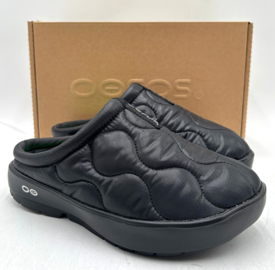 Oofos OOCOOZIE THERMO MULE Women’s NEW Recovery Shoe Black Multiple Sizes