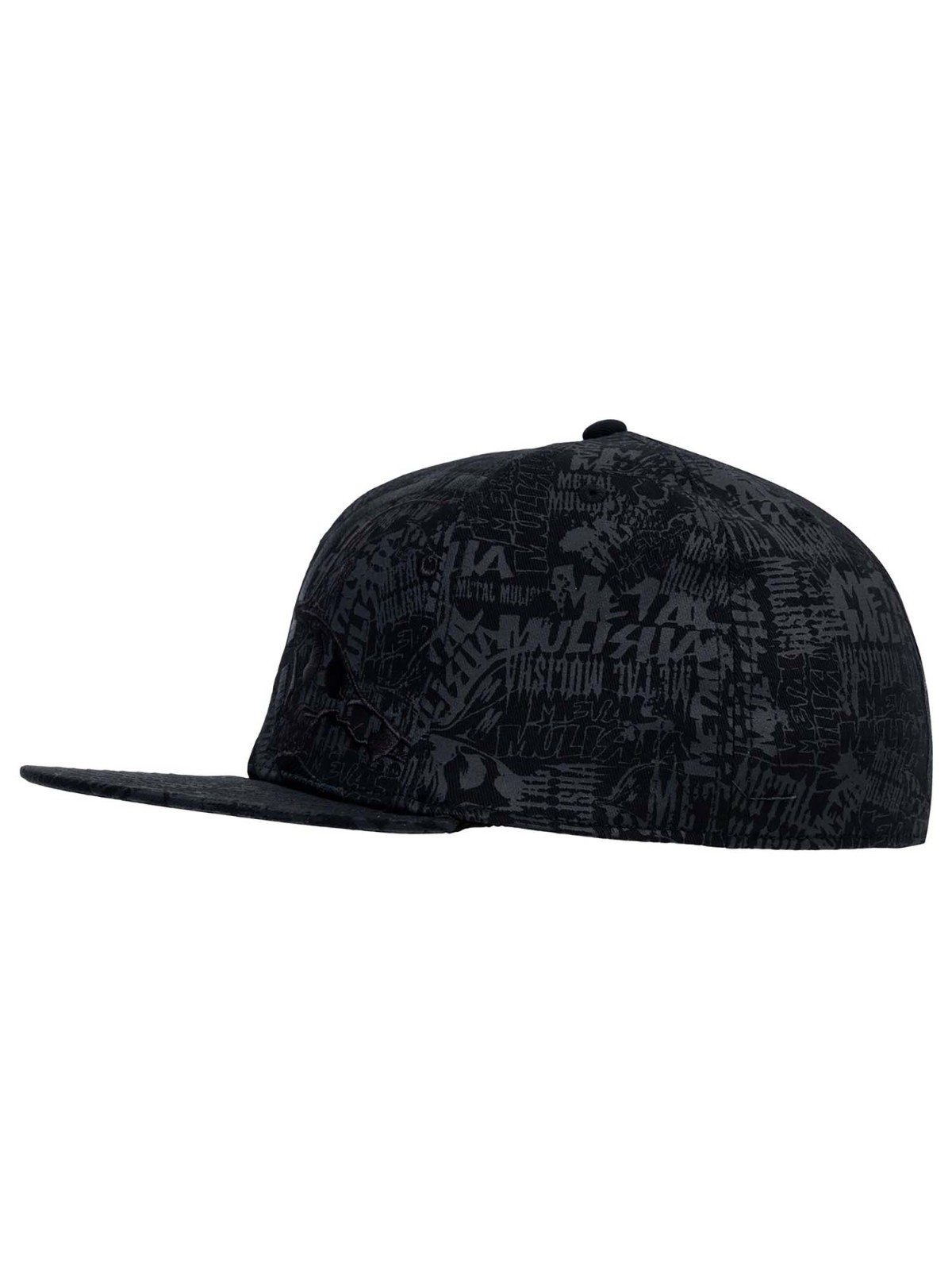 Metal Mulisha Men’s Ghost 3 Flex Hat Motocross Skull and Helmet FMX Baseball Cap