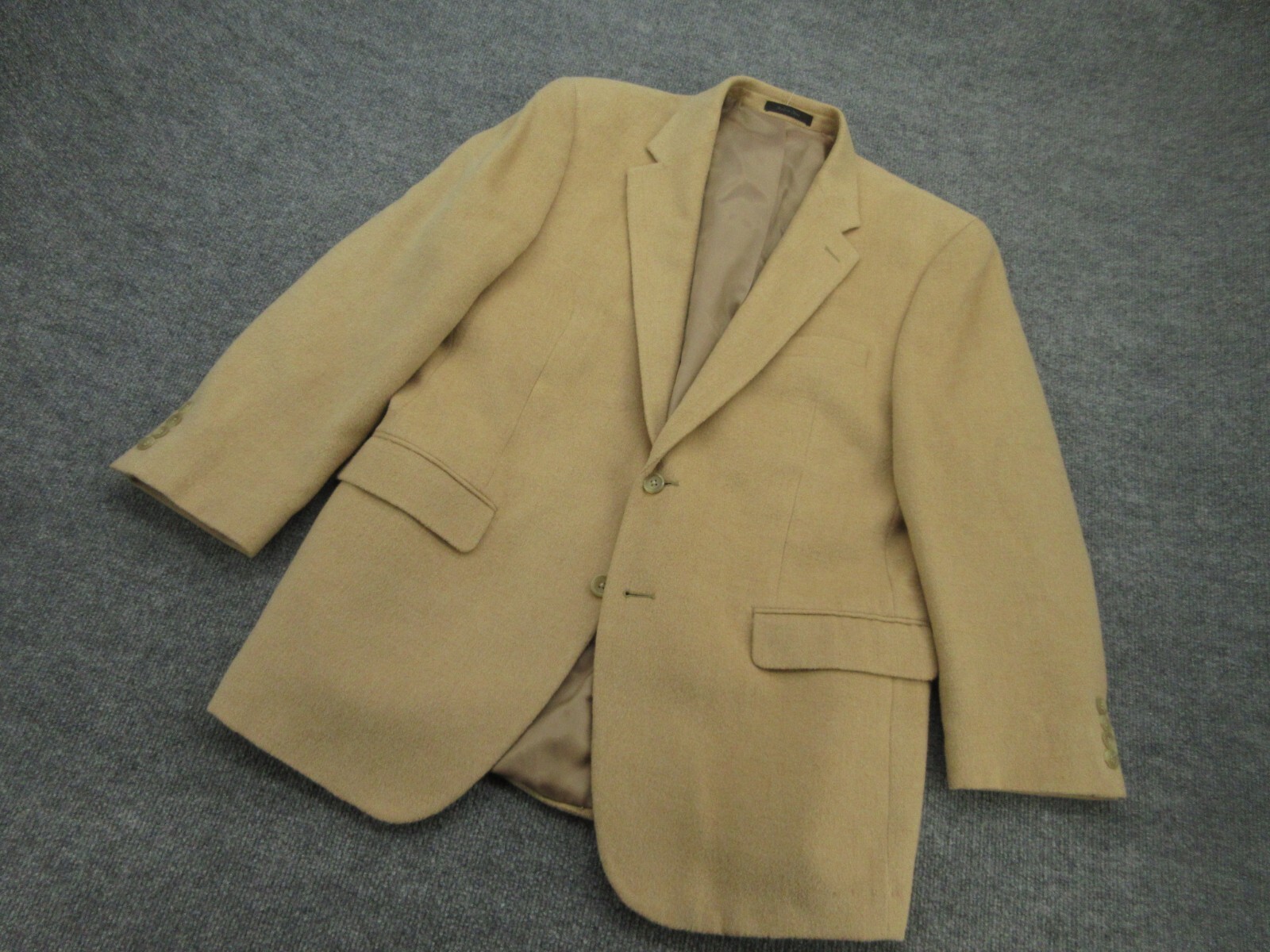 Ralph Lauren Chaps Sport Jacket Mens 42R Brown Camel Hair Single Vented Adult