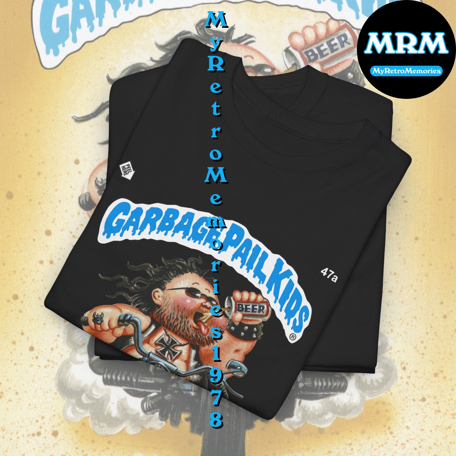 Garbage Pail Kids Disgustin’ Justin or Vile Kyle T-shirt S-5XL GPK Retro Tee
