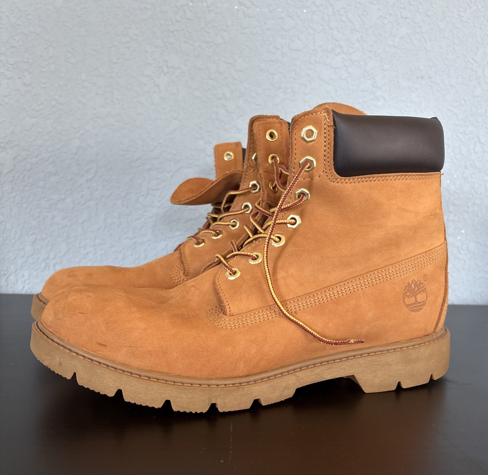 Timberland 6 Inch Premium Waterproof Boot Wheat Nubuck Sz 12 Mens TB18094.
