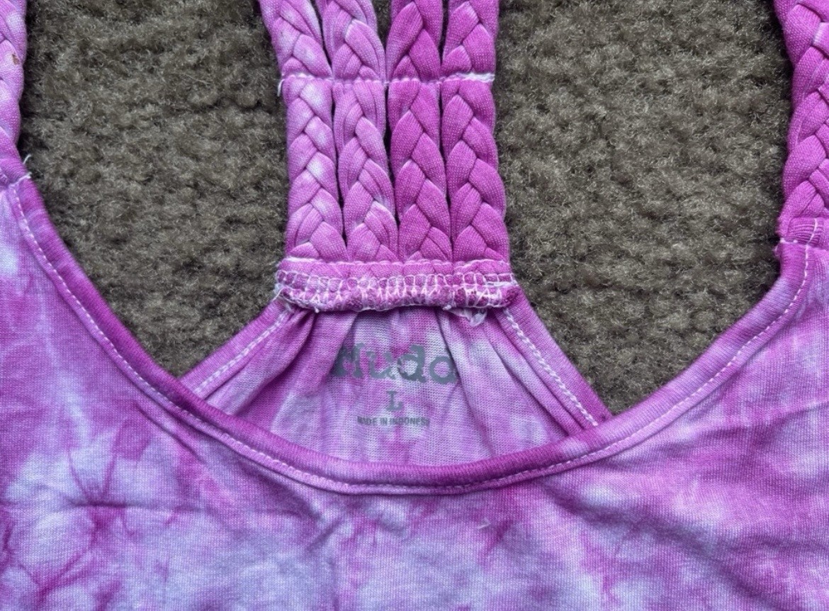 Mudd Tie Dye Crop Tank Size Large