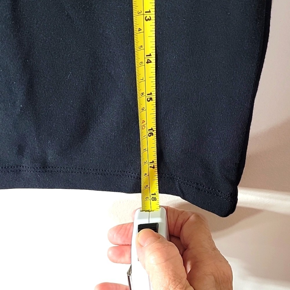 Madewell Funnel Neck TEE Black XXS Cropped Muscle Tee Tank Stretch NWT