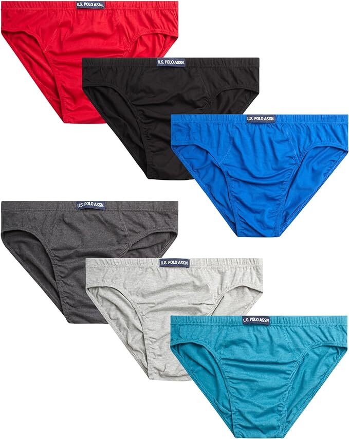 Men’s US Polo ULTRA Cotton Bikini Brief Underwear Colors (3 or 6 Pack)