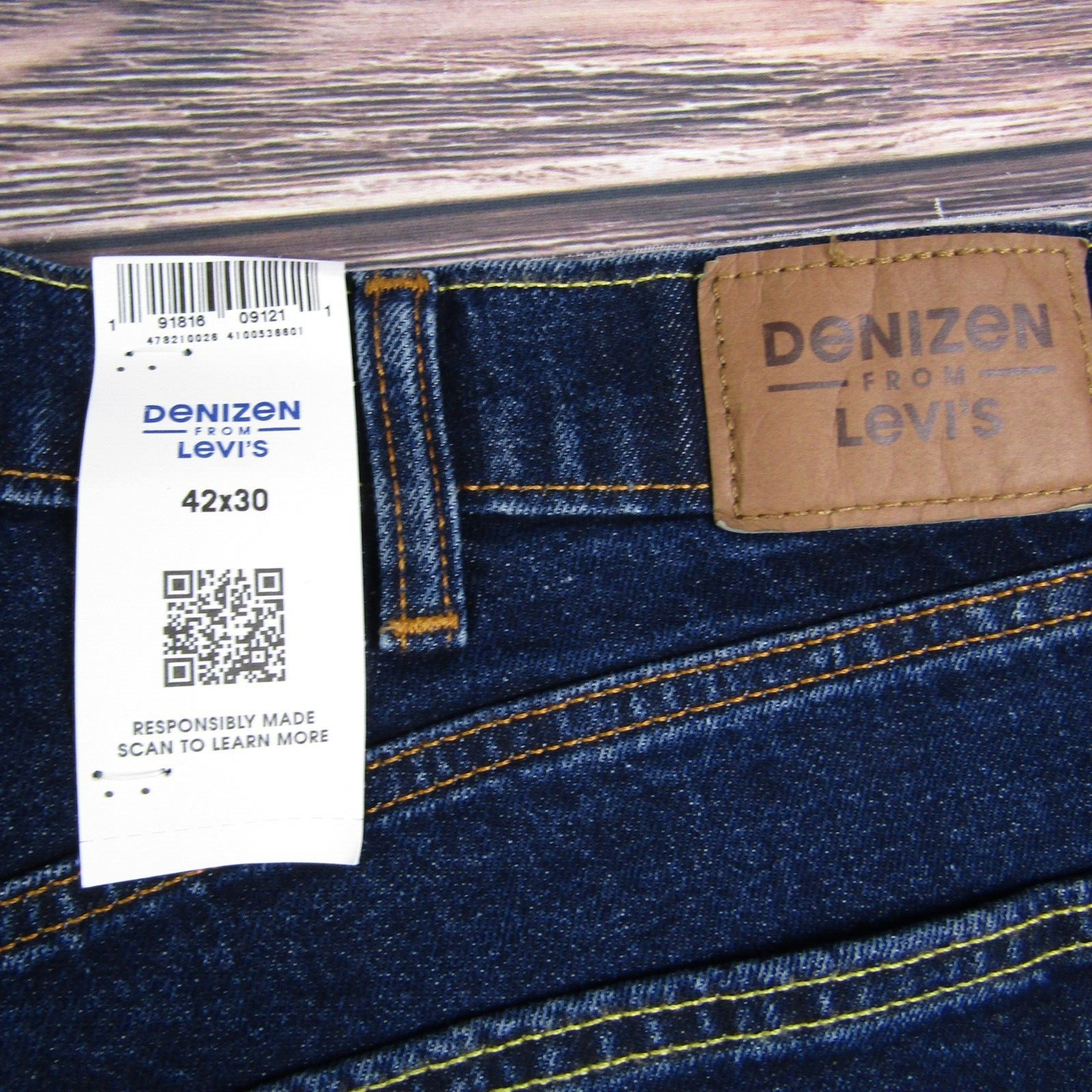 Denizen Levi’s NEW NWT Mens 42×30 285 Relaxed Denim Jeans Dark Wash Blue