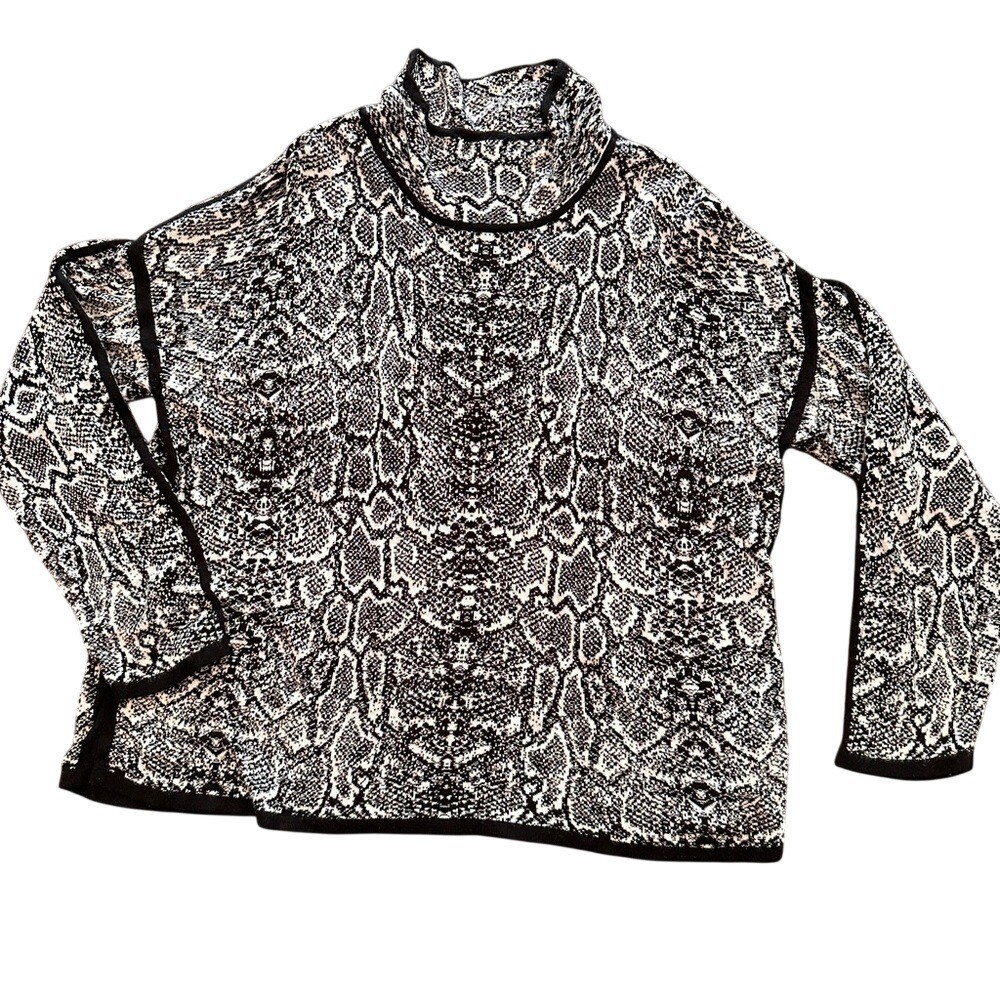 Ruby Rd. Monochrome Knit Fabric pullover size XL womens
