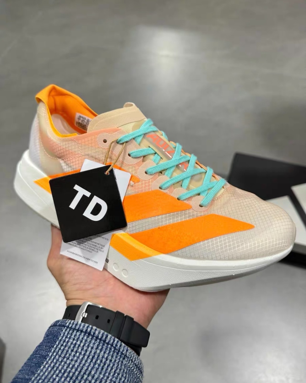 adidas Adizero Adios Pro 4 Crystal Sand / Flash Orange JR 1241