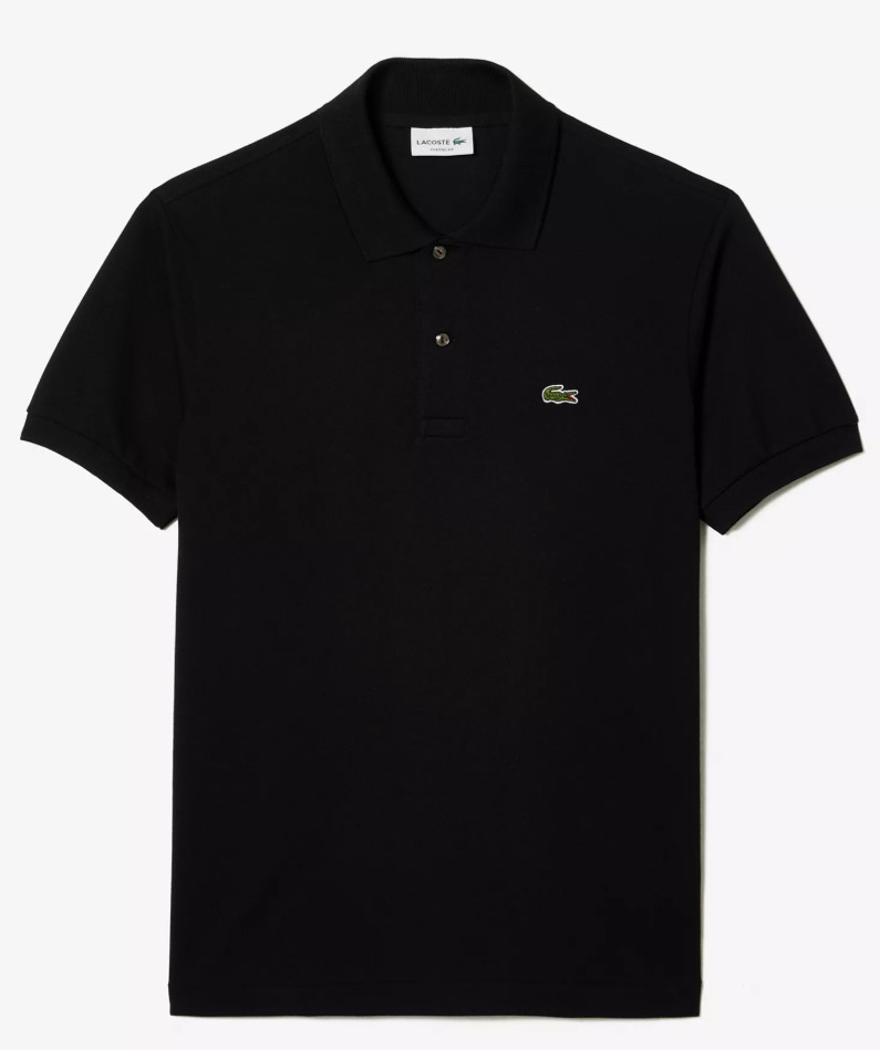 Lacoste Men’s Classic Fit Short Sleeve Pique Polo Shirt Black