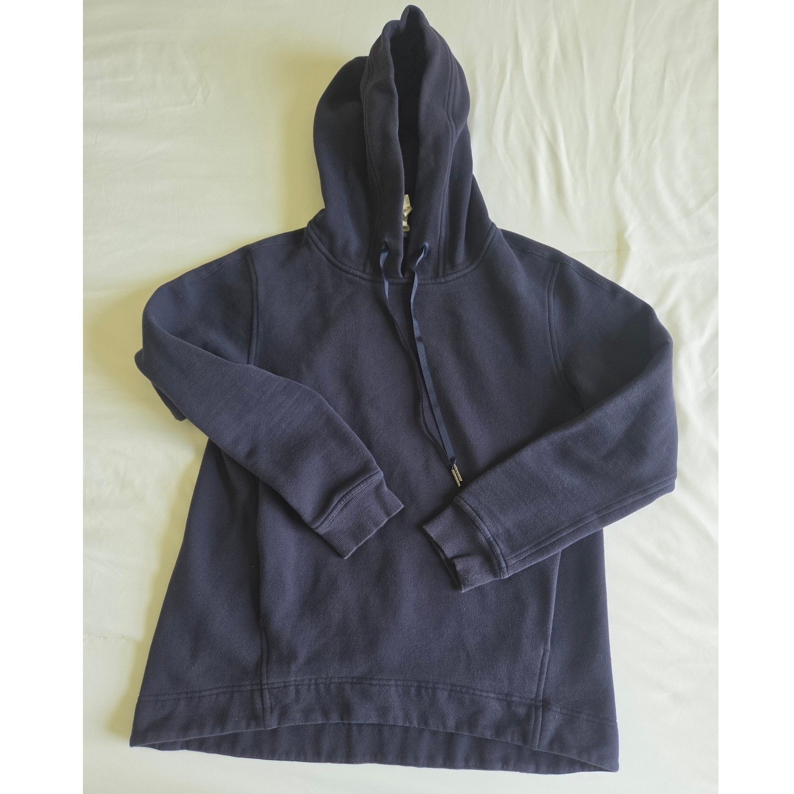 Lululemon Pullover Hoodie Navy Blue Cotton Fleece Sweatshirt Womens 6