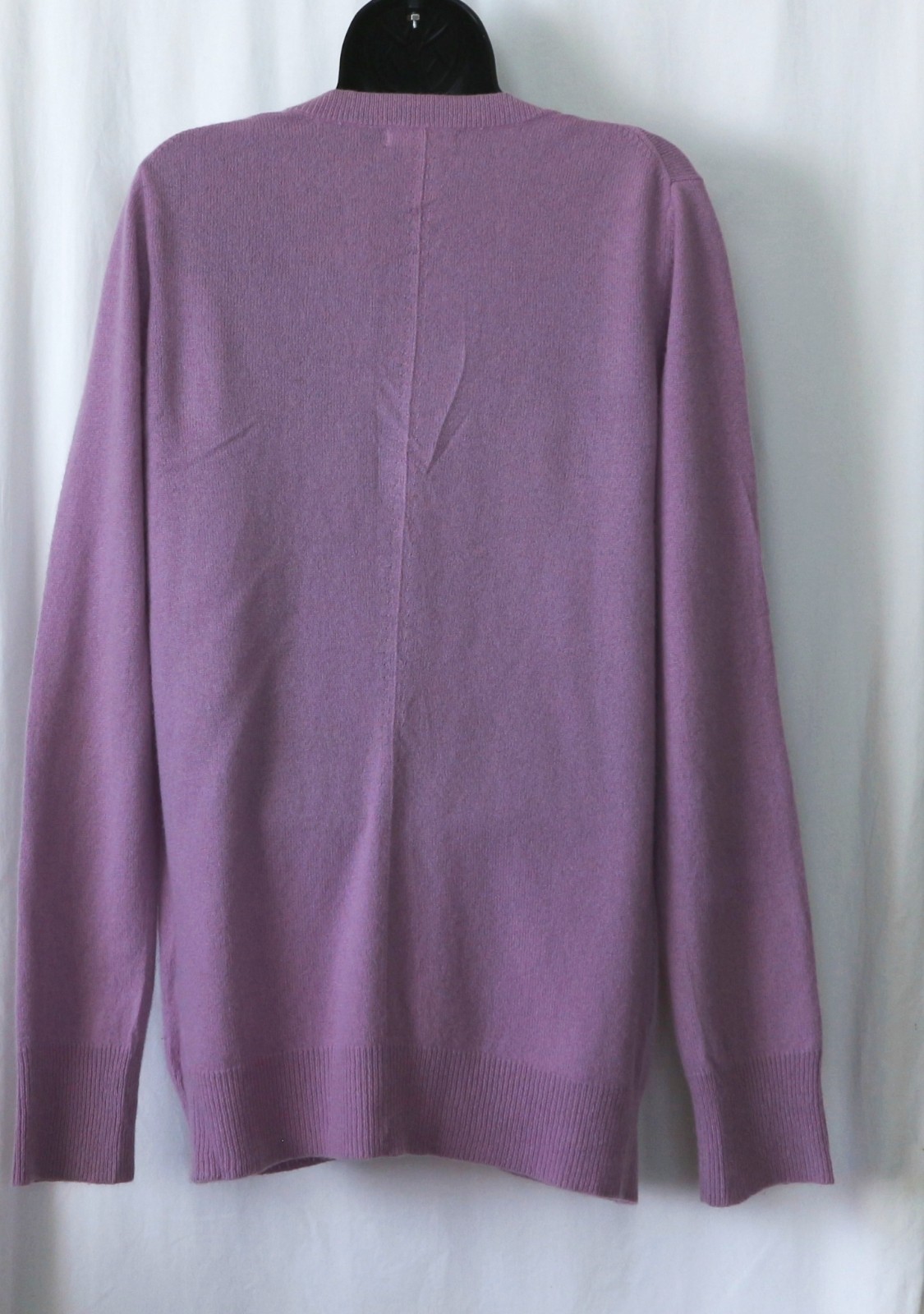 GAP Lavender VNck Cashmere Cardigan Swtr 38 In Chst 27.5 In Lng Sz L EXC