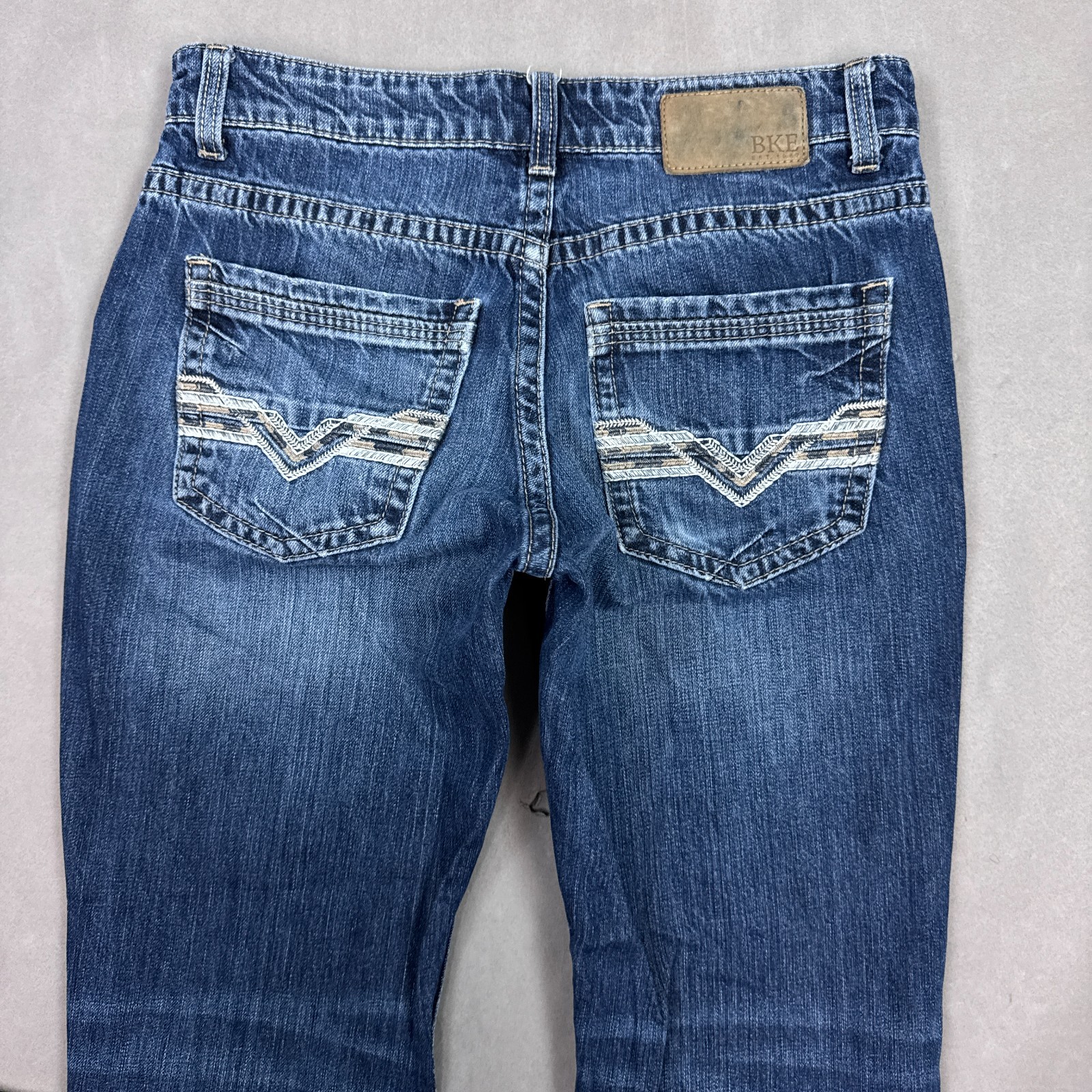 BKE Buckle Jeans Mens 30×32 Blue Jake Denim Pants Faded Washed Out (Tag29x34)
