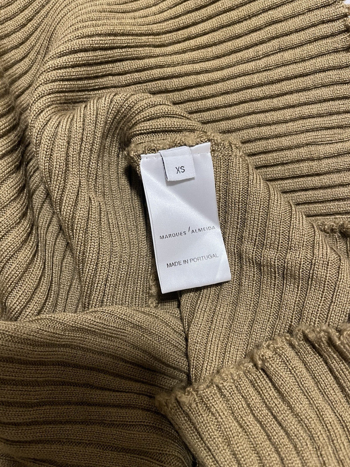Marques Almeida Draped Asymmetric Sweater In Merino Wool. Size XS