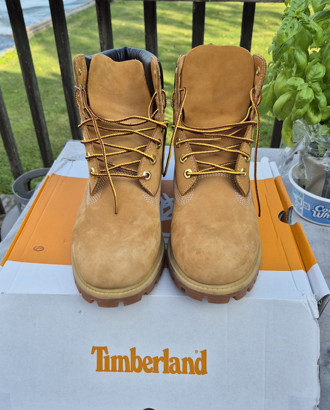 Excellent Timberland Premium 6-inch Waterproof Boot Wheat Nubuck Men’s Sz 9.5