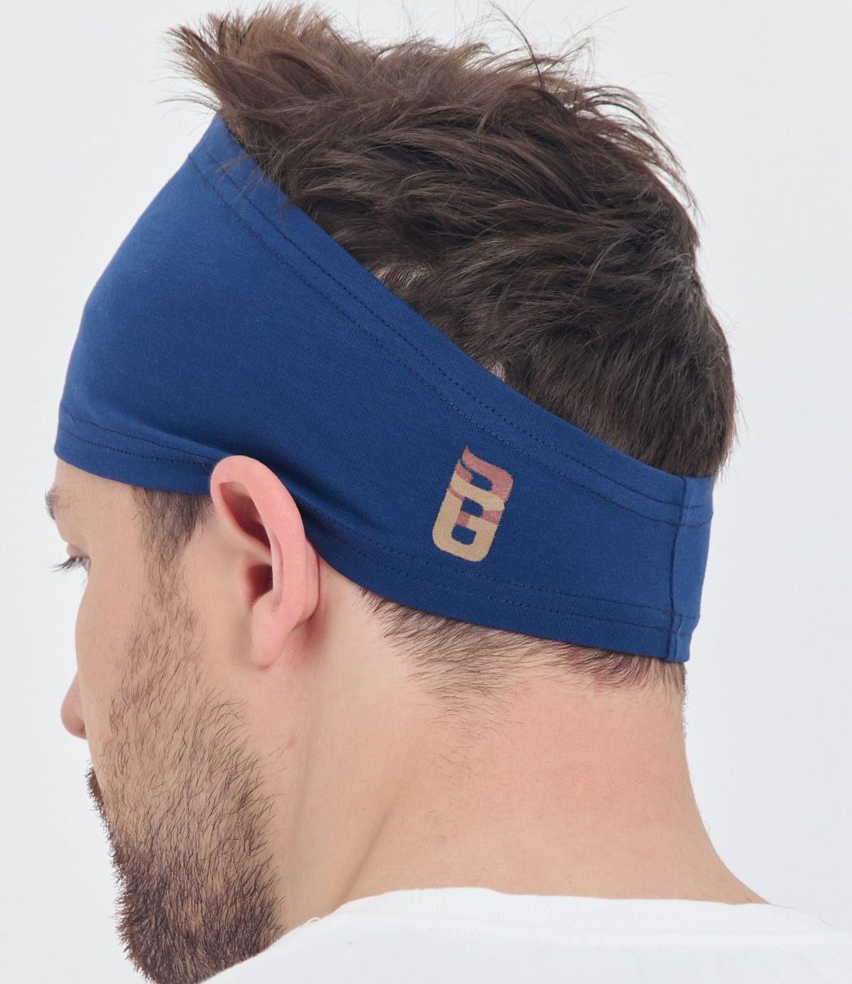 Wide Sweatbands for Men and Women ⭐Non Slip Workout Headband⭐Breathable Cotton