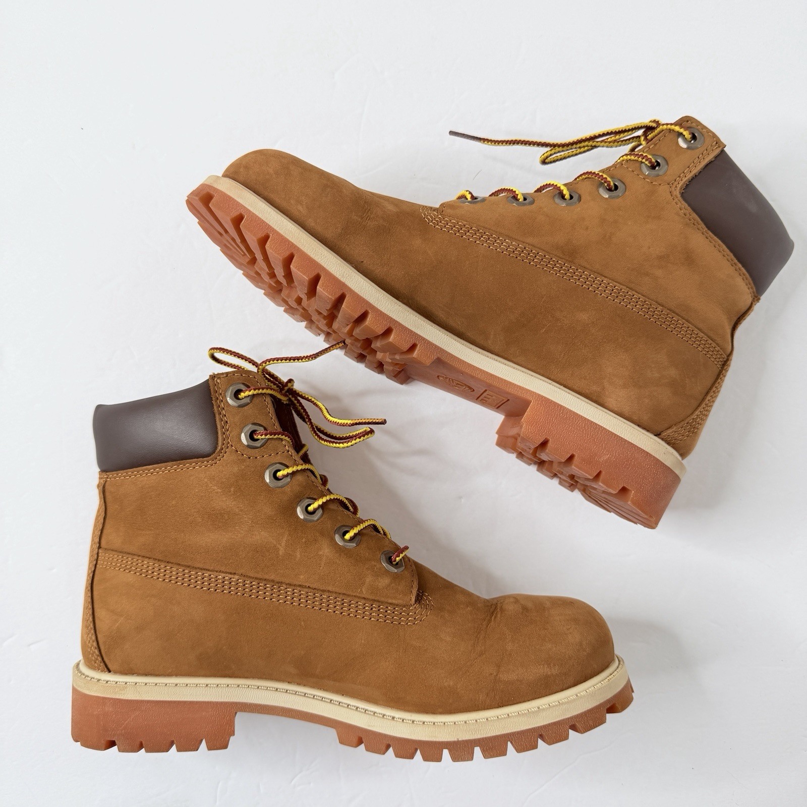 Timberland Premium 6in Waterproof Boot Rust Nubuck 5 Juniors Jrs Kids
