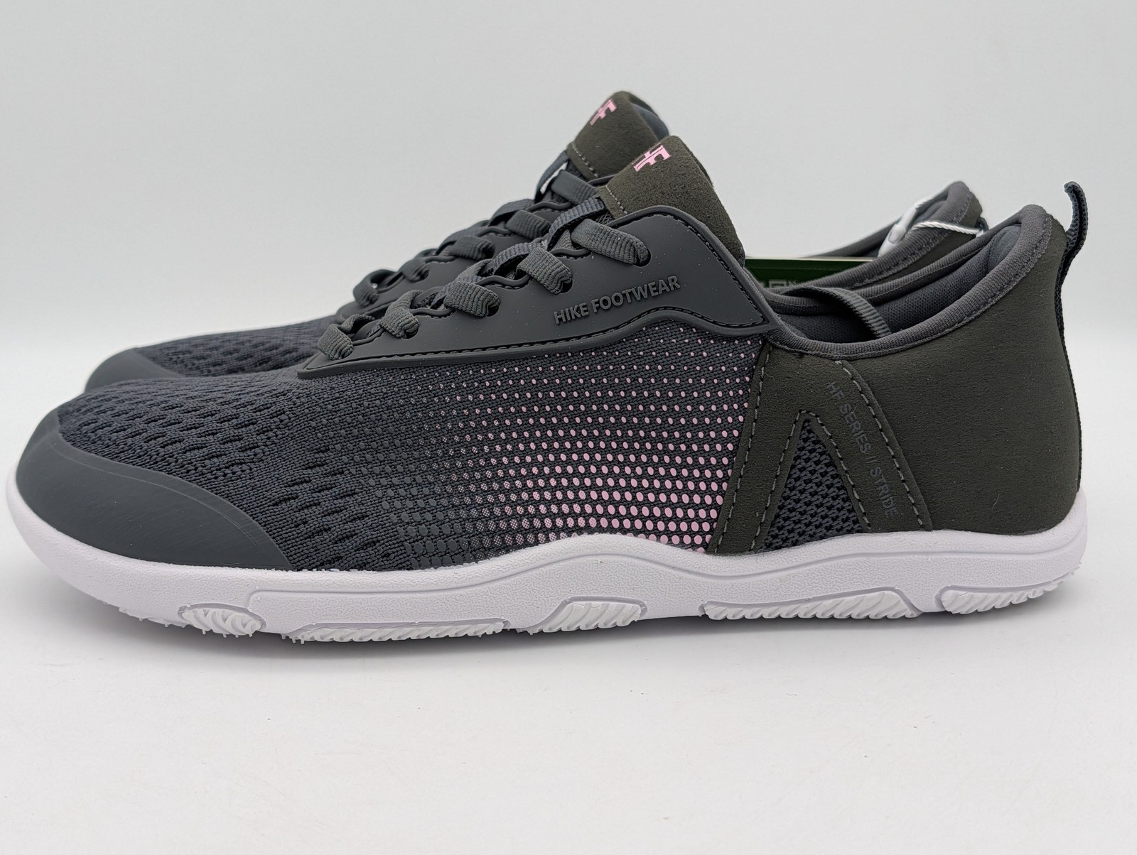 Hike Footwear W 12-12.5 M 10-10.5 Dark Grey Stride Barefoot Walking Shoes