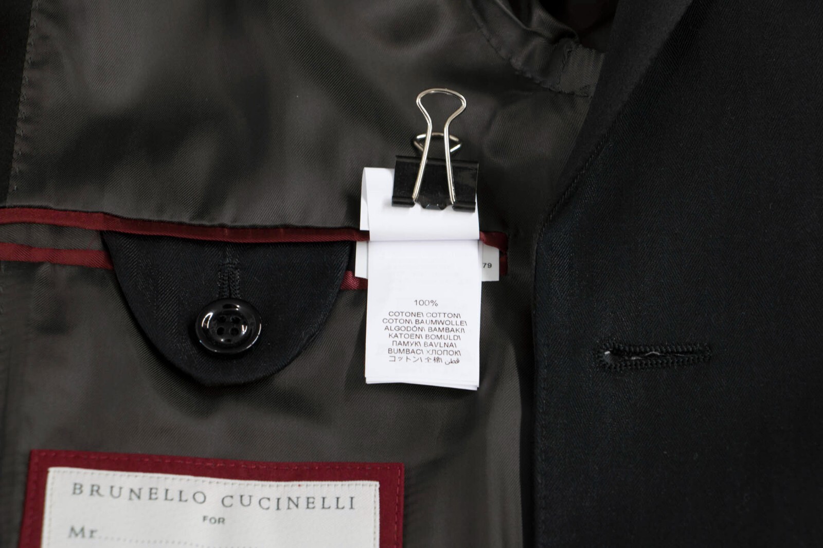 NWT $5495 Brunello Cucinelli Men’s Herringbone Formal Tuxedo Jacket A238