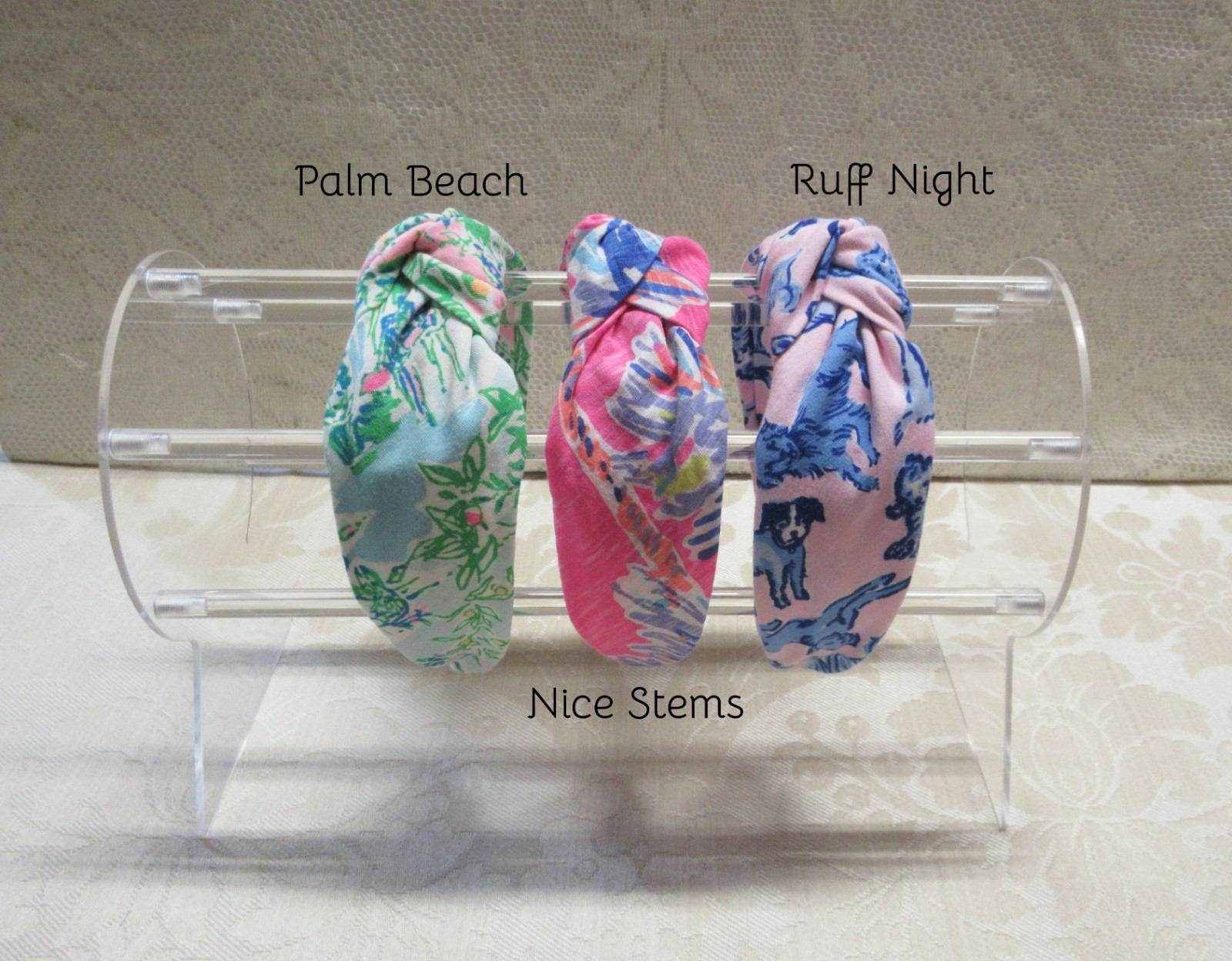 Handmade Preppy Wide Lilly Pulitzer Fabric Top Knot Headband in 6 Prints