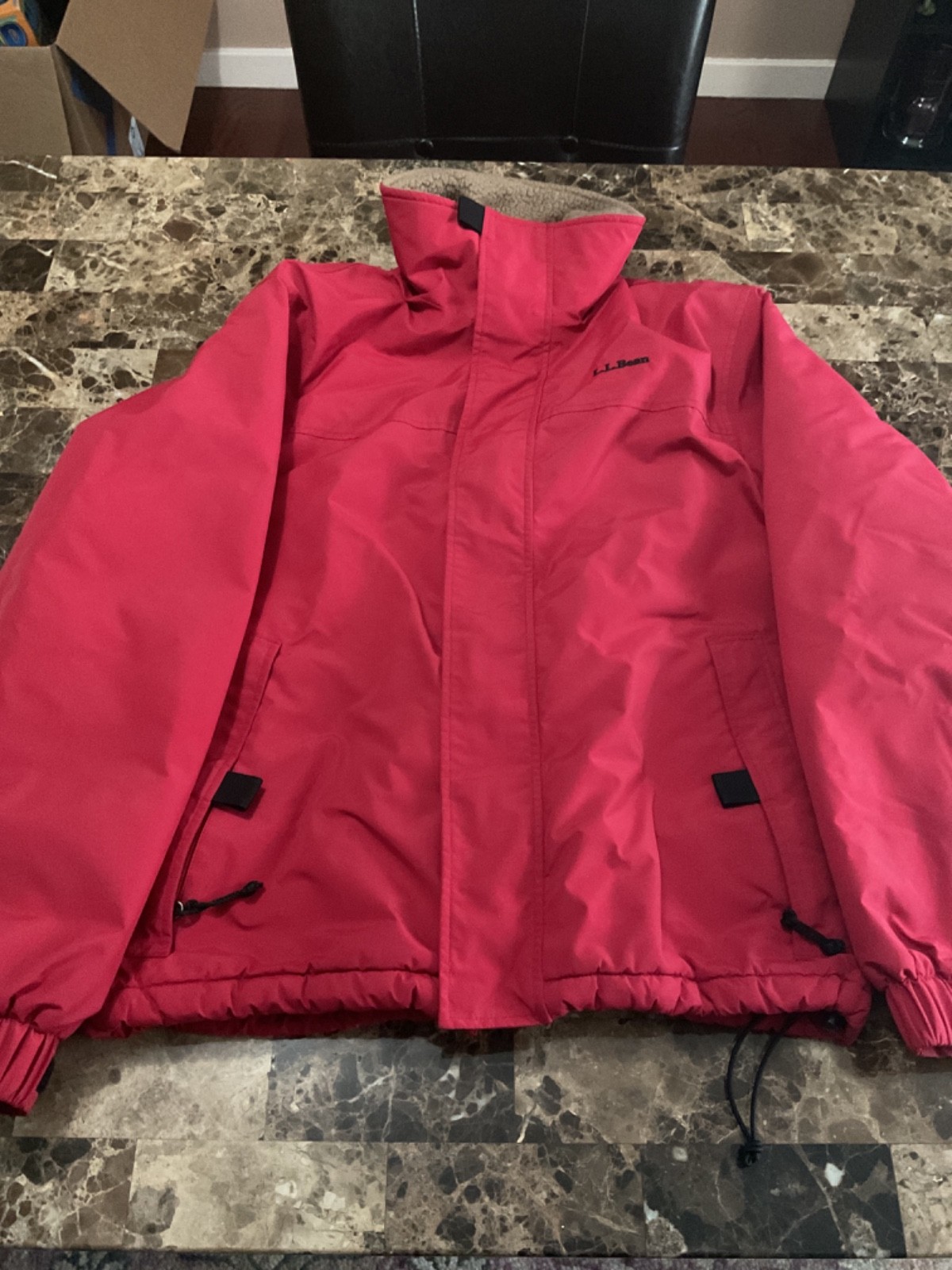 MENS Vintage Eddie Bauer Nylon Polyester red jacket Size Small Gore-Tex polartec