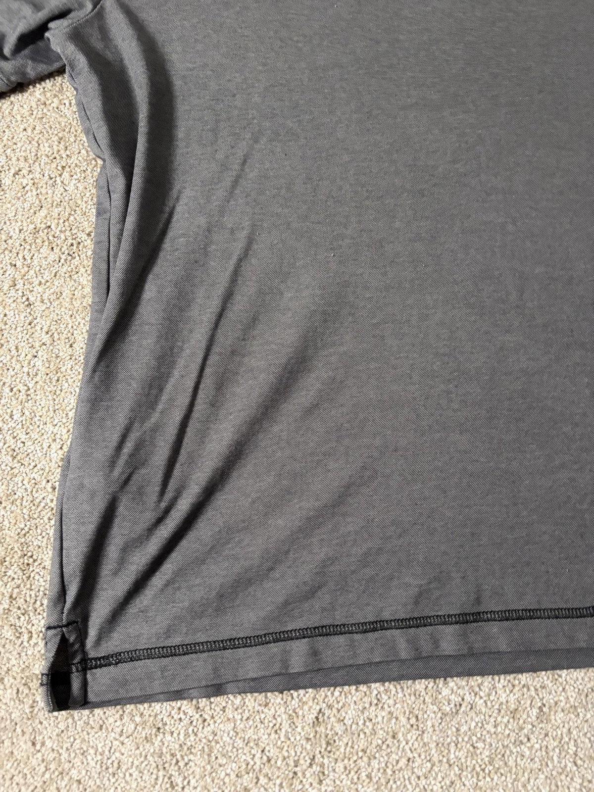 Tommy Bahama Polo Shirt Mens XL Gray Tagless Marlin Logo Cotton Blend Knit