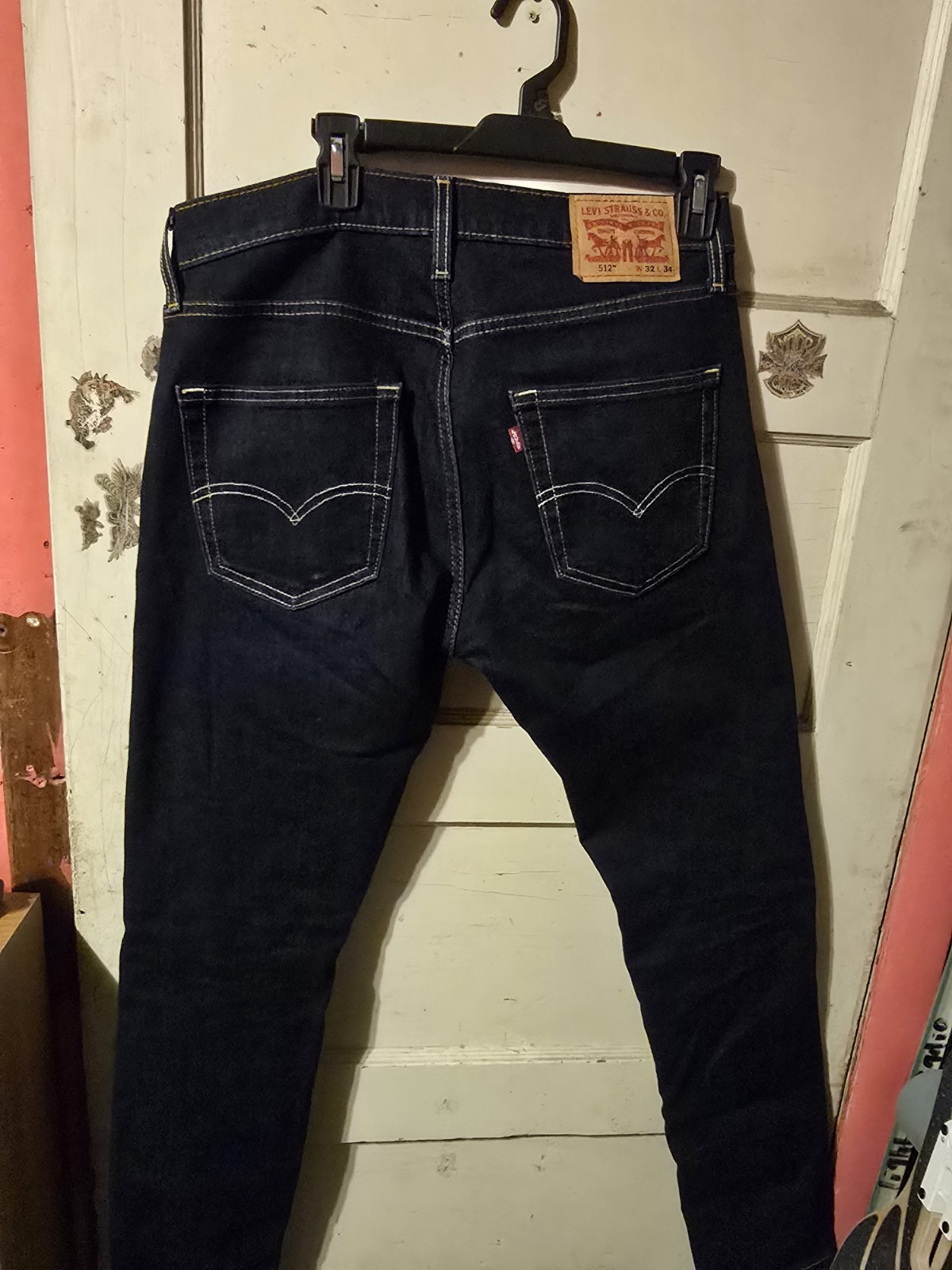 Levi’s 512 Jeans Men’s Size 32×34 Blue Denim Slim Taper Stretch