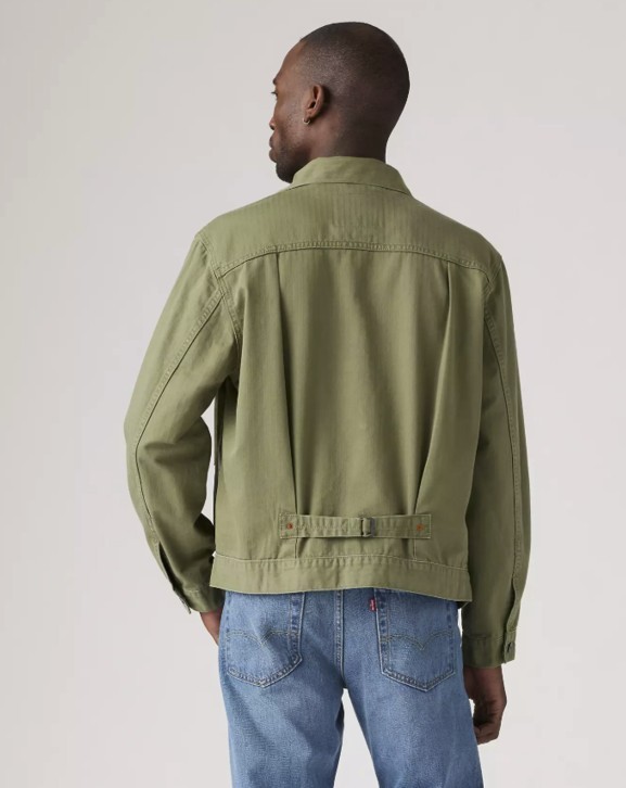 Levi’s Premium Type 1 Denim Trucker Jacket Men’s Sizes S-XXL Cotton Green