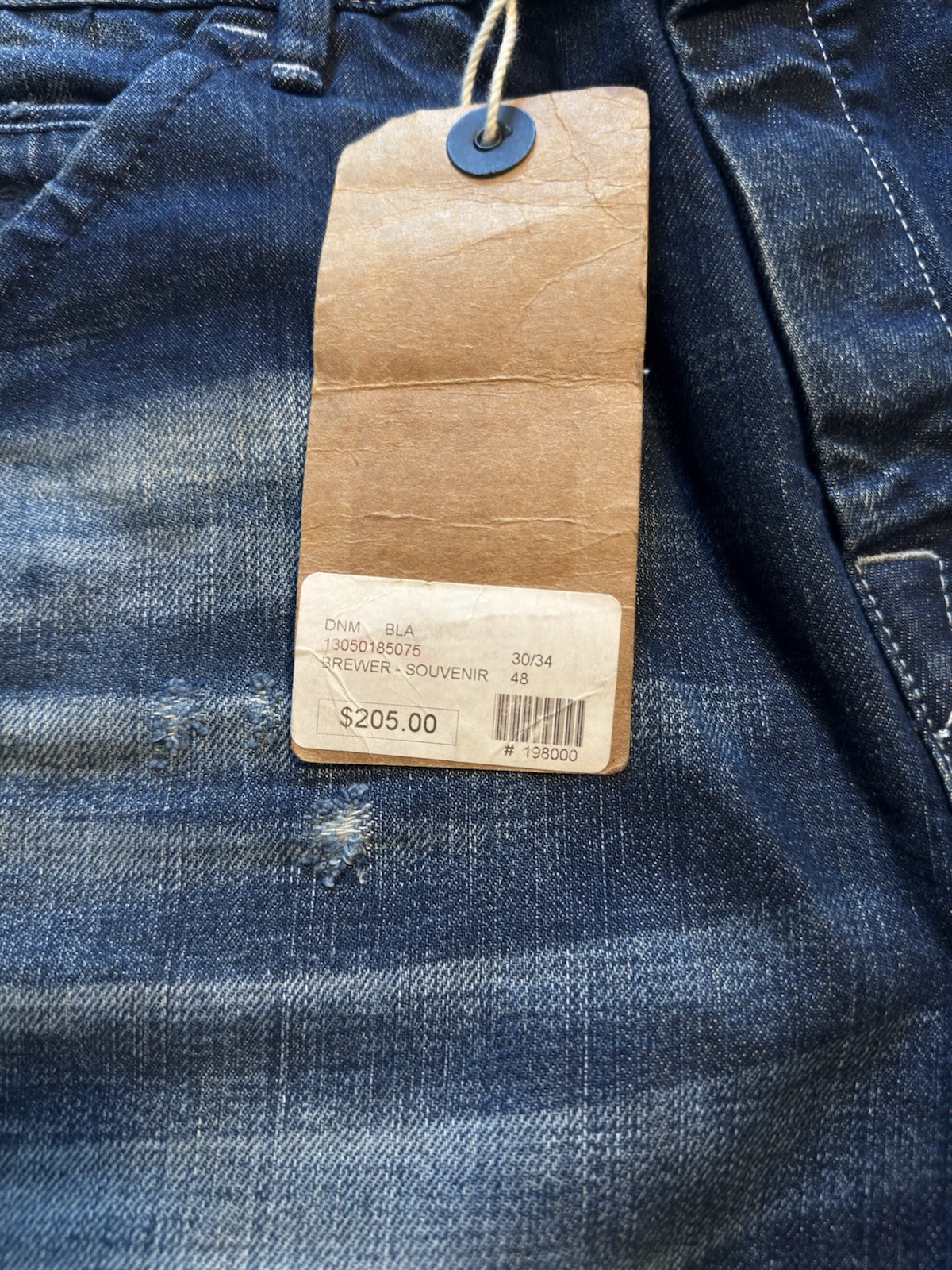 Scotch & Soda Amsterdams Blauw Men’s Skinny Dark Wash Denim Jeans Blue NWT