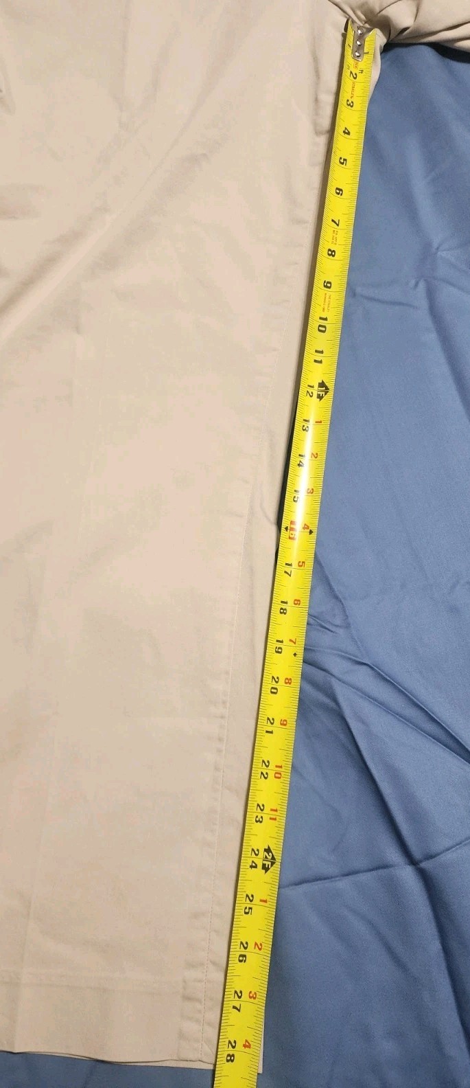 Polo Ralph Lauren Stretch Classic Fit Chino Pants Mens 40×30 Beige Flat Front