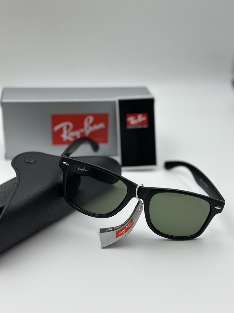 Ray-Ban Inspired Sunglasses Polarized UV400 Black Frame Green Lens Classic